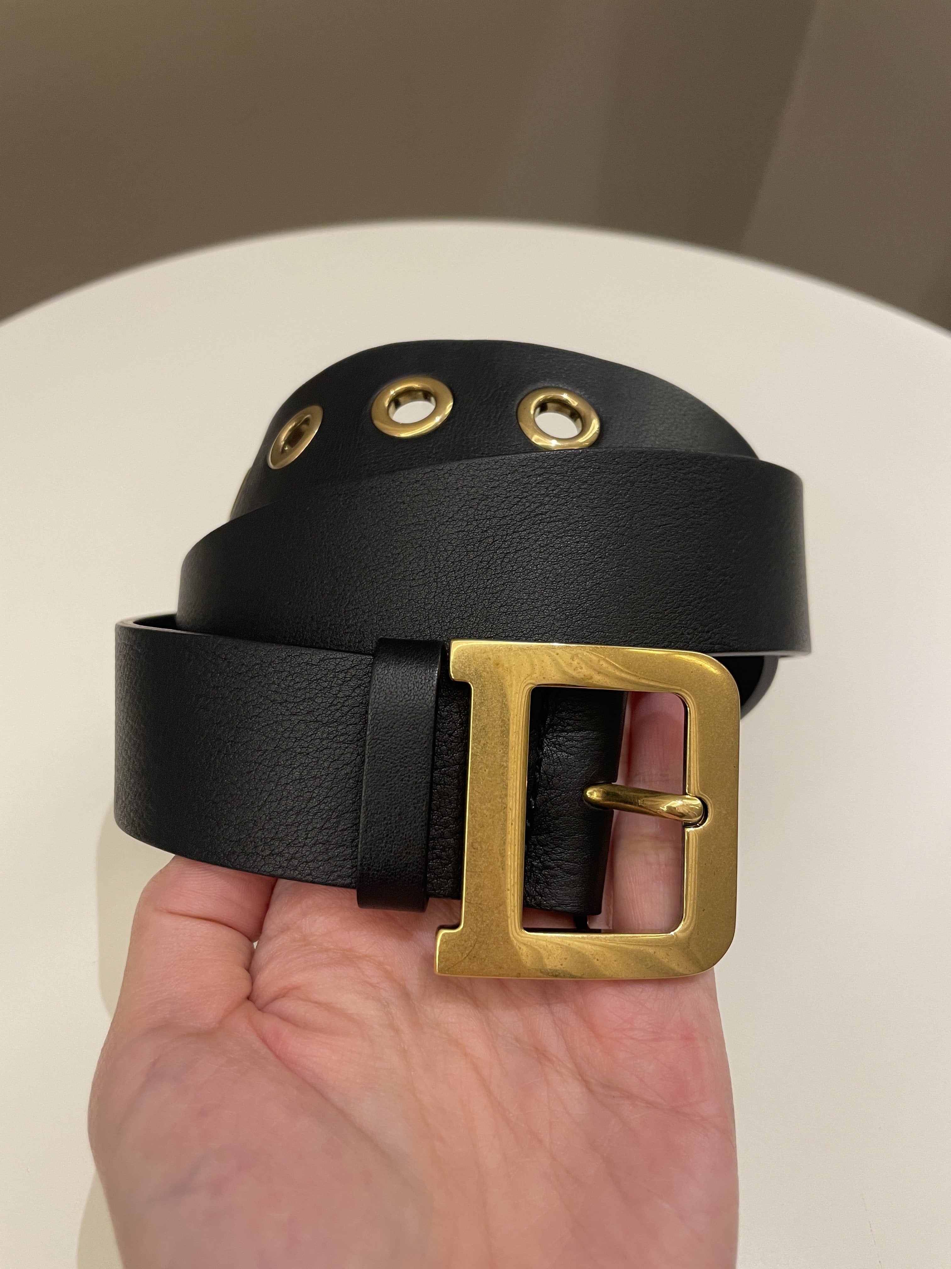Dior Black Diorquake Belt Black