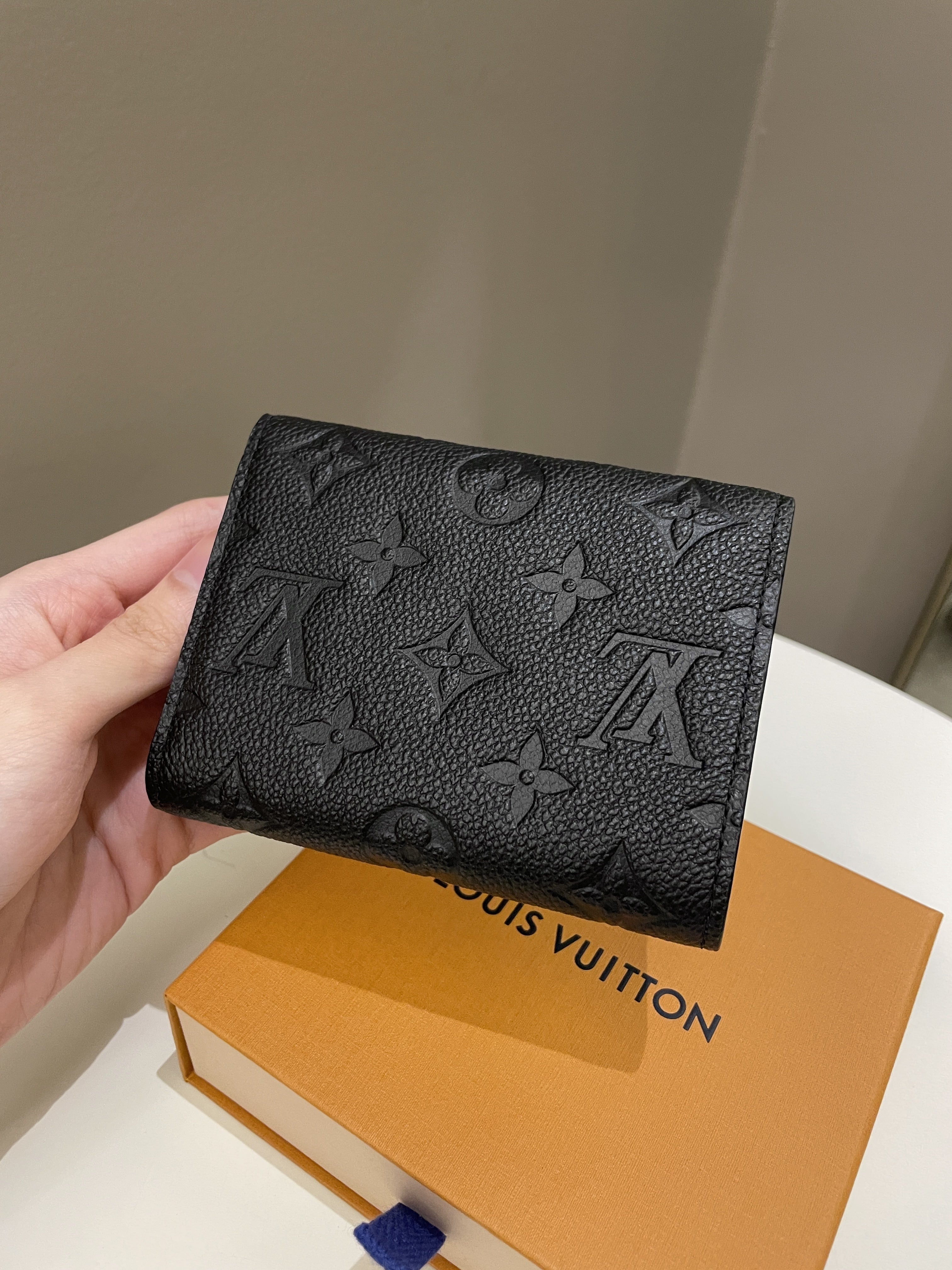 Louis Vuitton Victorine Wallet Black Monogram Empreinte Leather