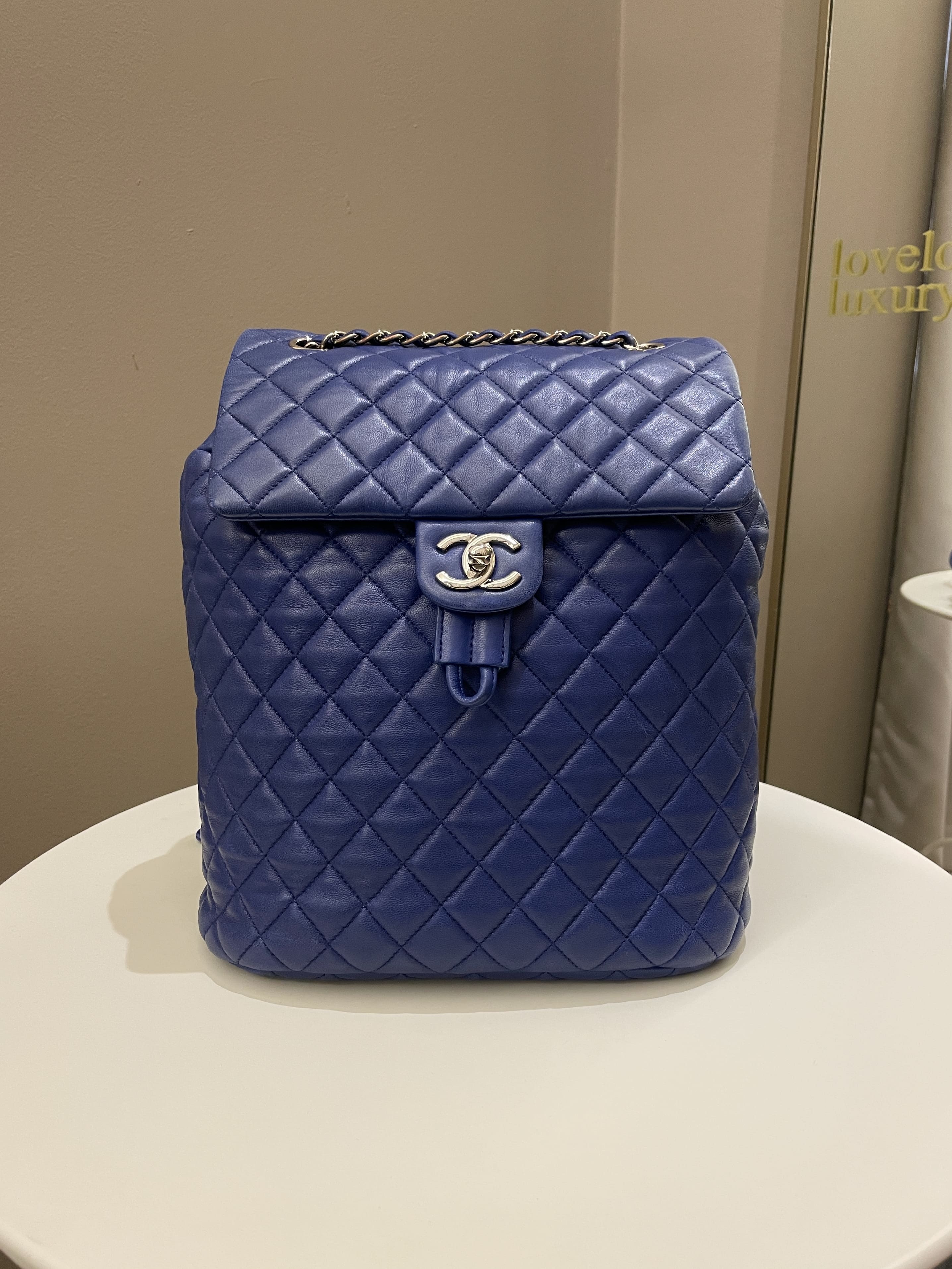 Chanel Urban Spirit Backpack Blue Lambskin – ＬＯＶＥＬＯＴＳＬＵＸＵＲＹ