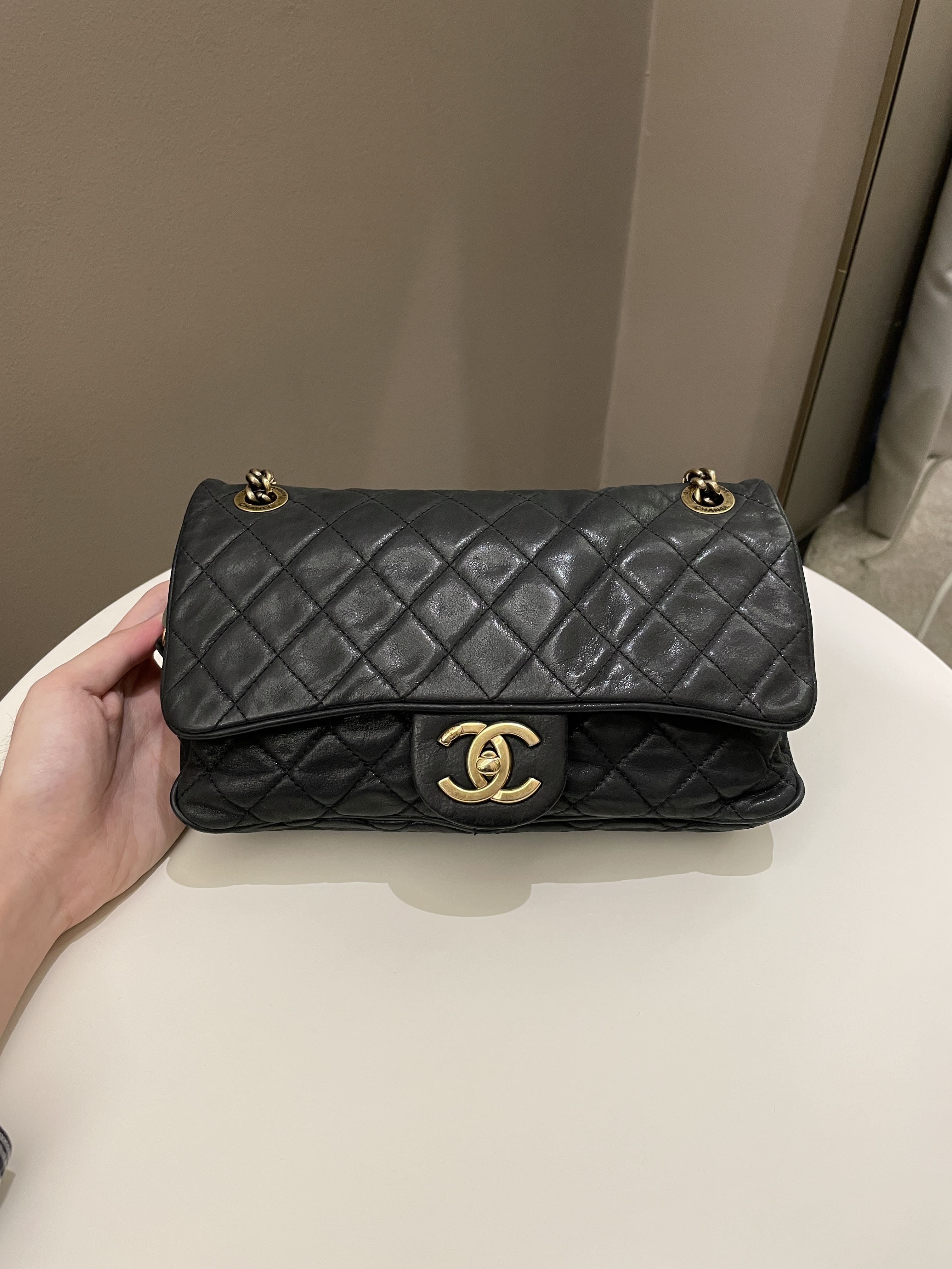 Chanel Shiva Easy Flap Black Iridescent Leather – ＬＯＶＥＬＯＴＳＬＵＸＵＲＹ