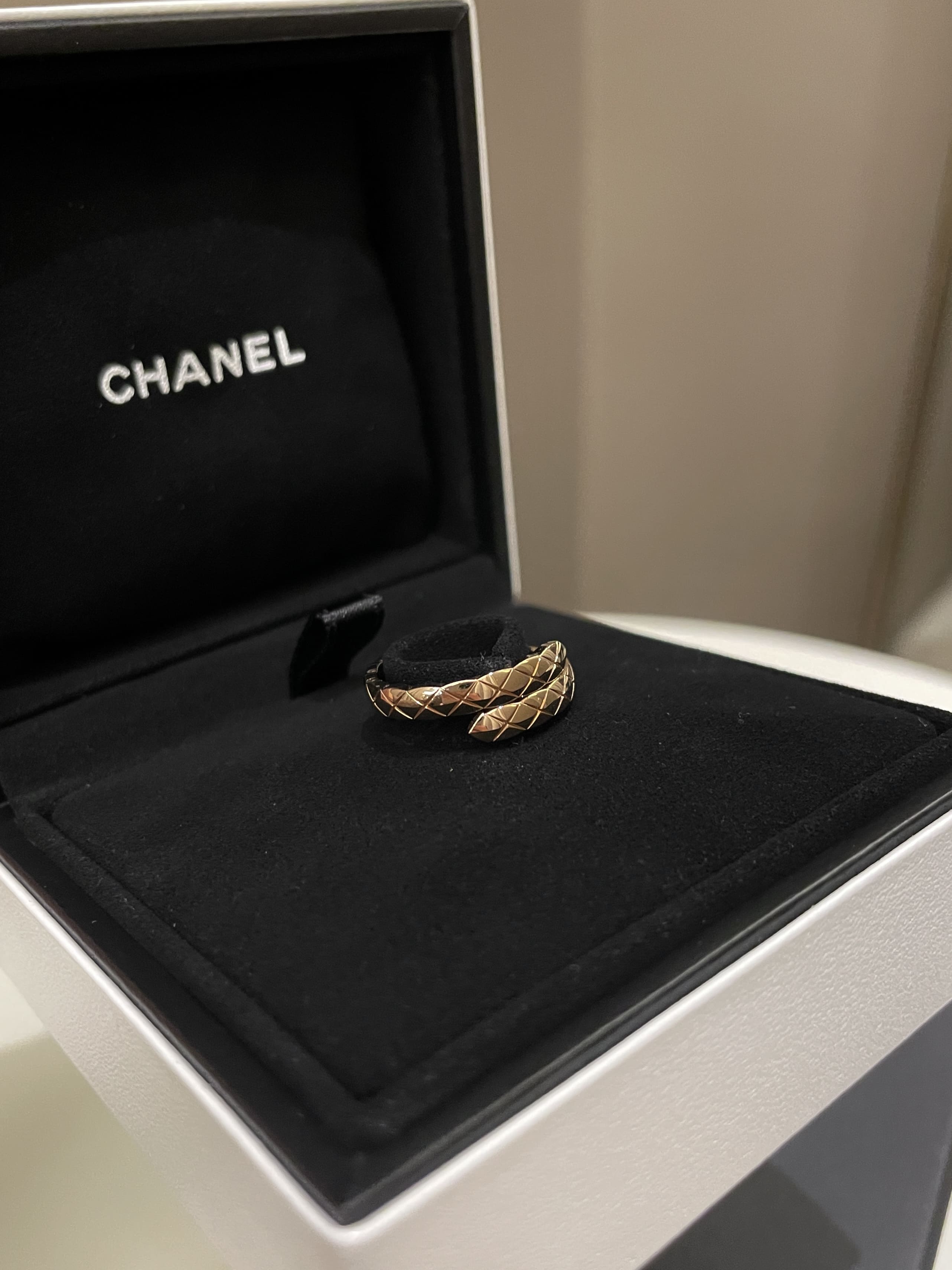 Chanel CoCo Crush Toi Et Moi Ring 18K Beige Gold