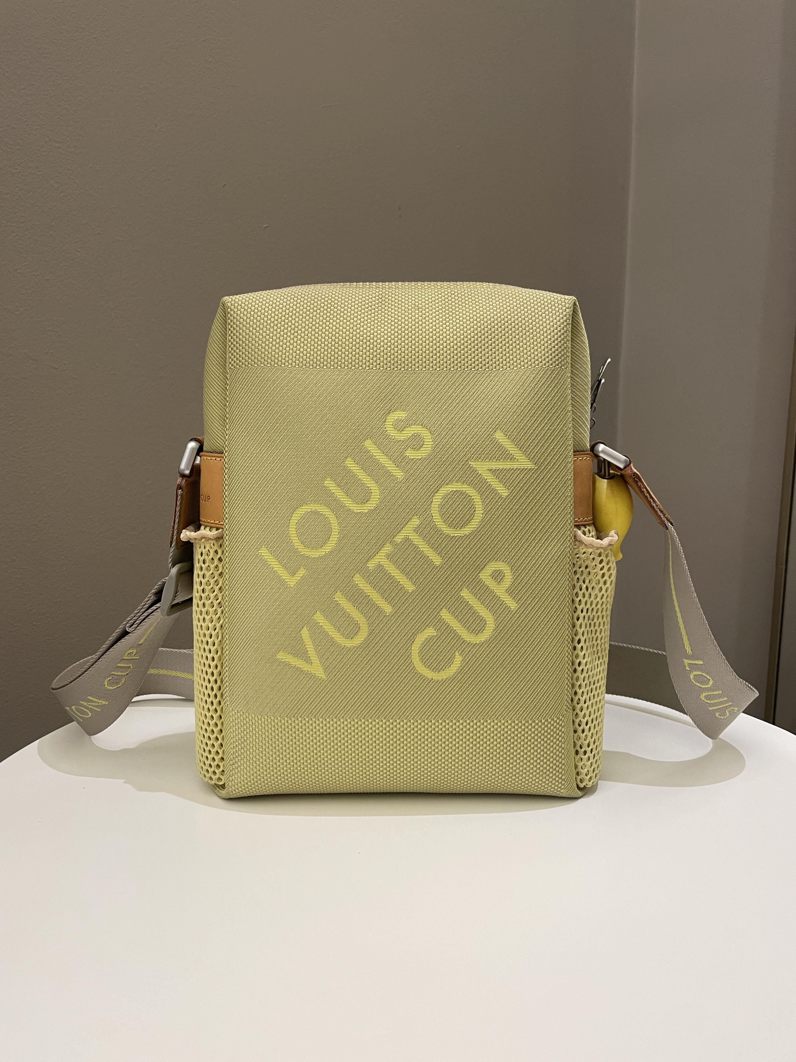 Louis Vuitton Lime Green Damier Geant Southern Cross Sac Sport