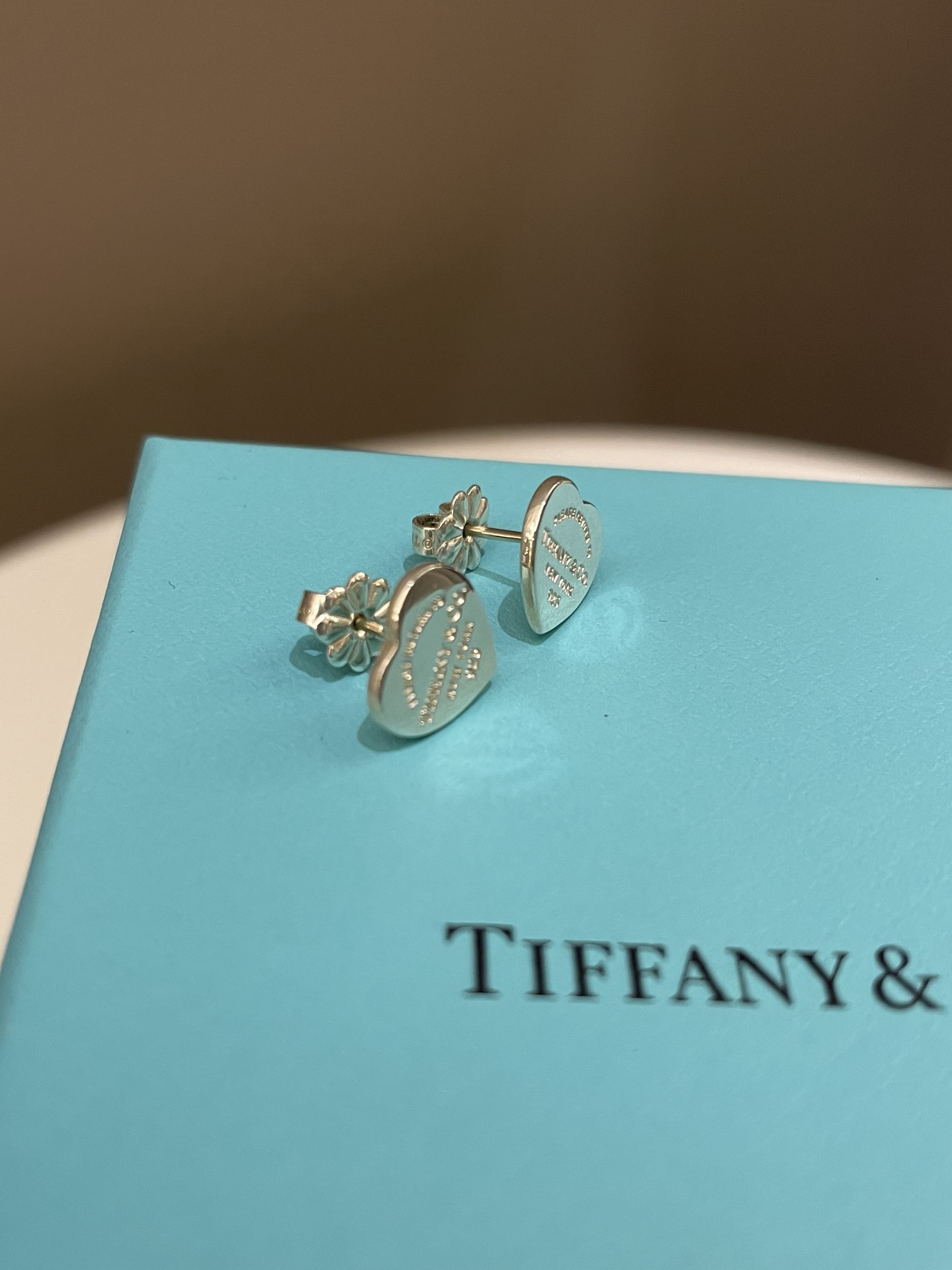 Tiffany & Co Return To Tiffany Heart Earrings 
925 Sterling Silver