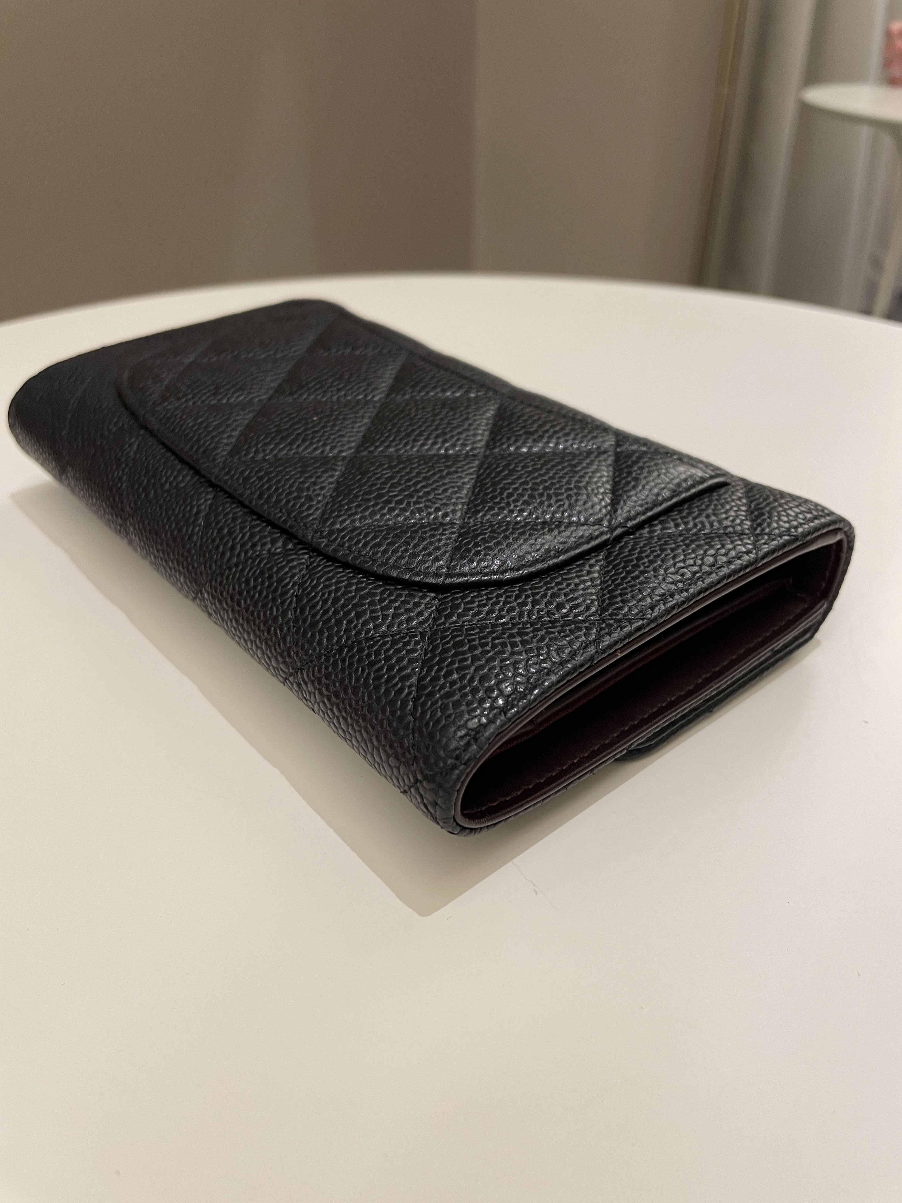 Chanel Classic Quilted Long Flap Wallet Black Caviar – ＬＯＶＥＬＯＴＳＬＵＸＵＲＹ