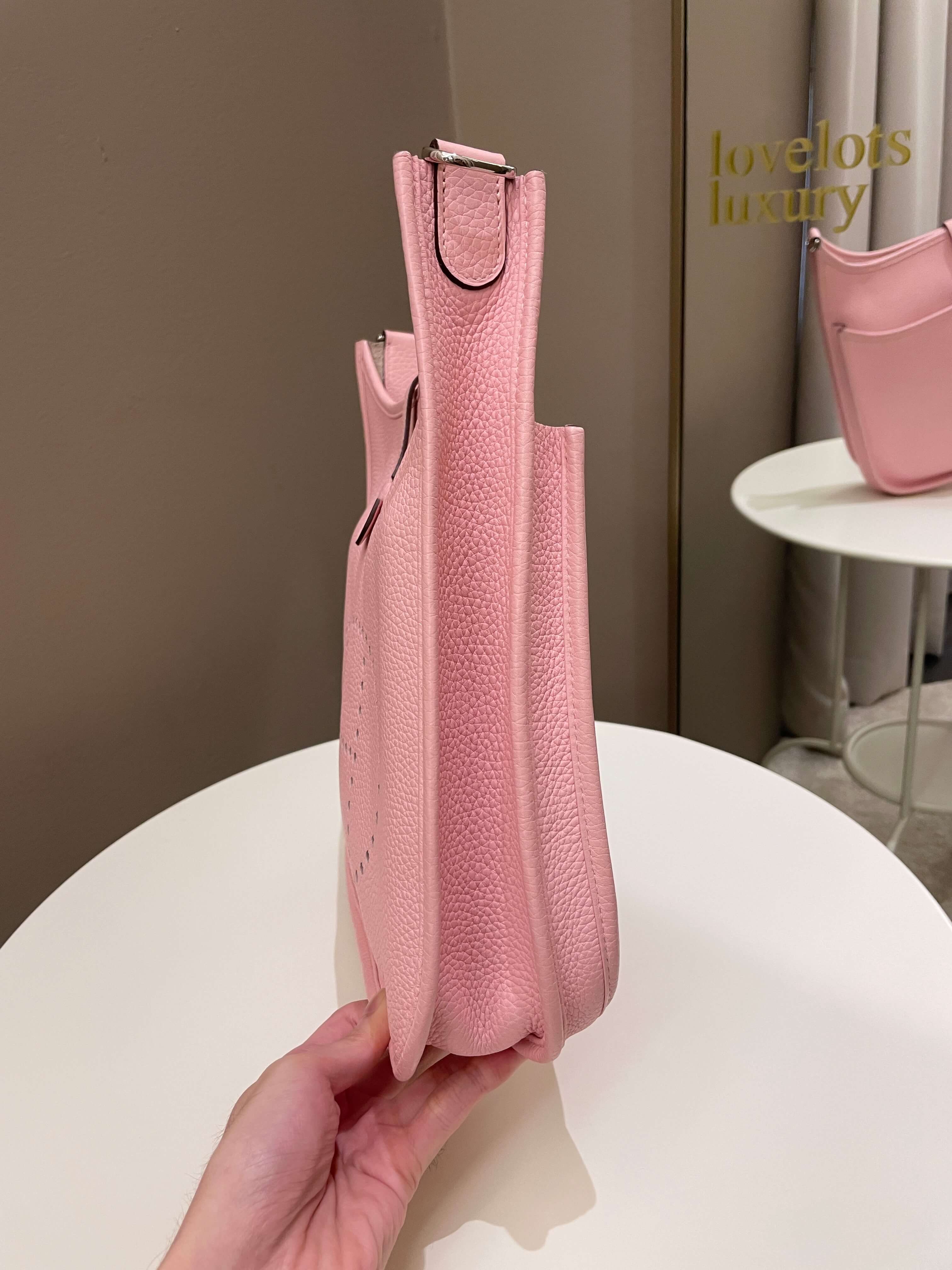 Hermes Pink Rose Sakura Evelyne III Pm Messenger Bag - MAISON de LUXE