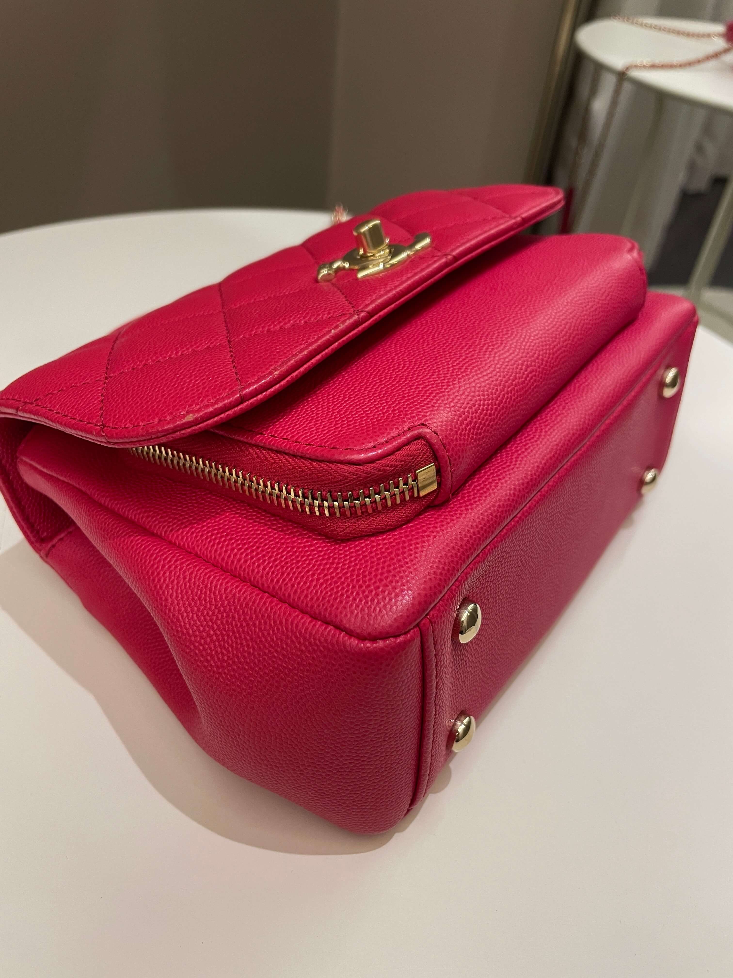 Chanel Business Affinity Flap Red Caviar