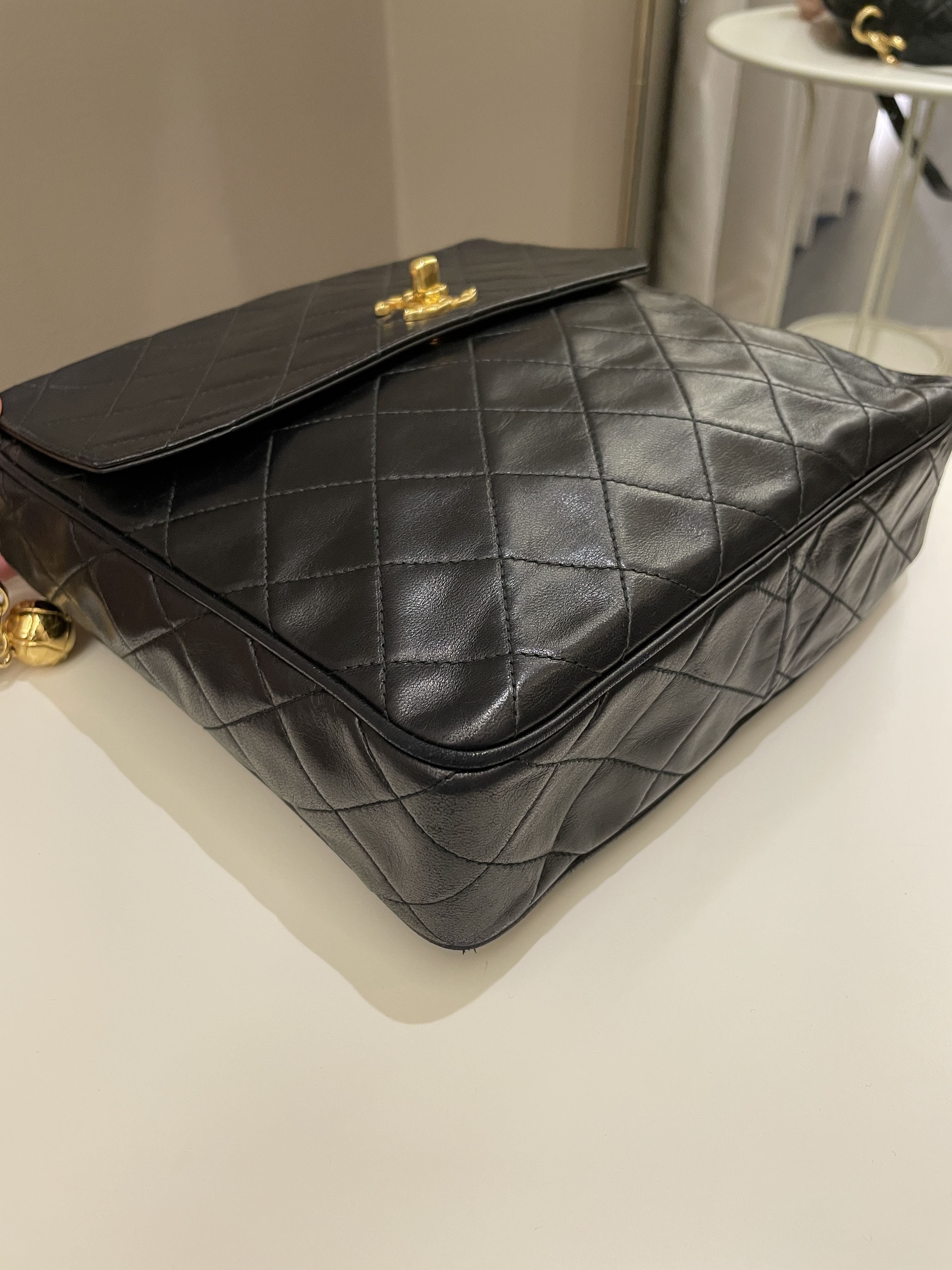 Chanel Vintage Quilted Cc Camera Bag