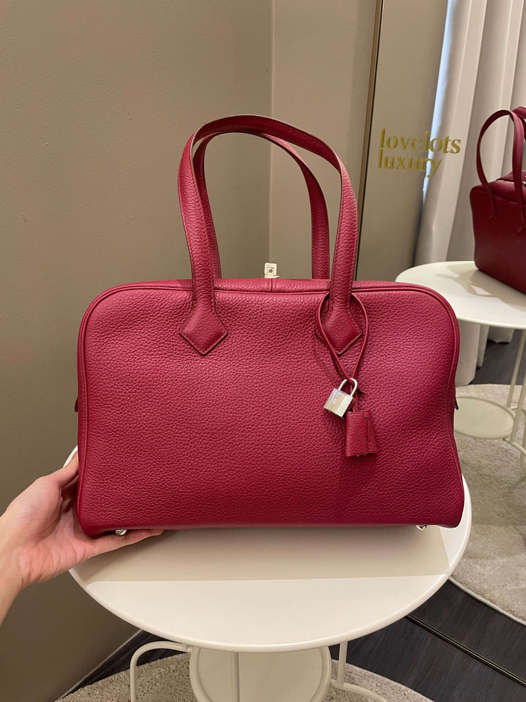 Hermes Victoria 35 in Rose Jaipur  Hermes, Bags, Kate spade top handle bag