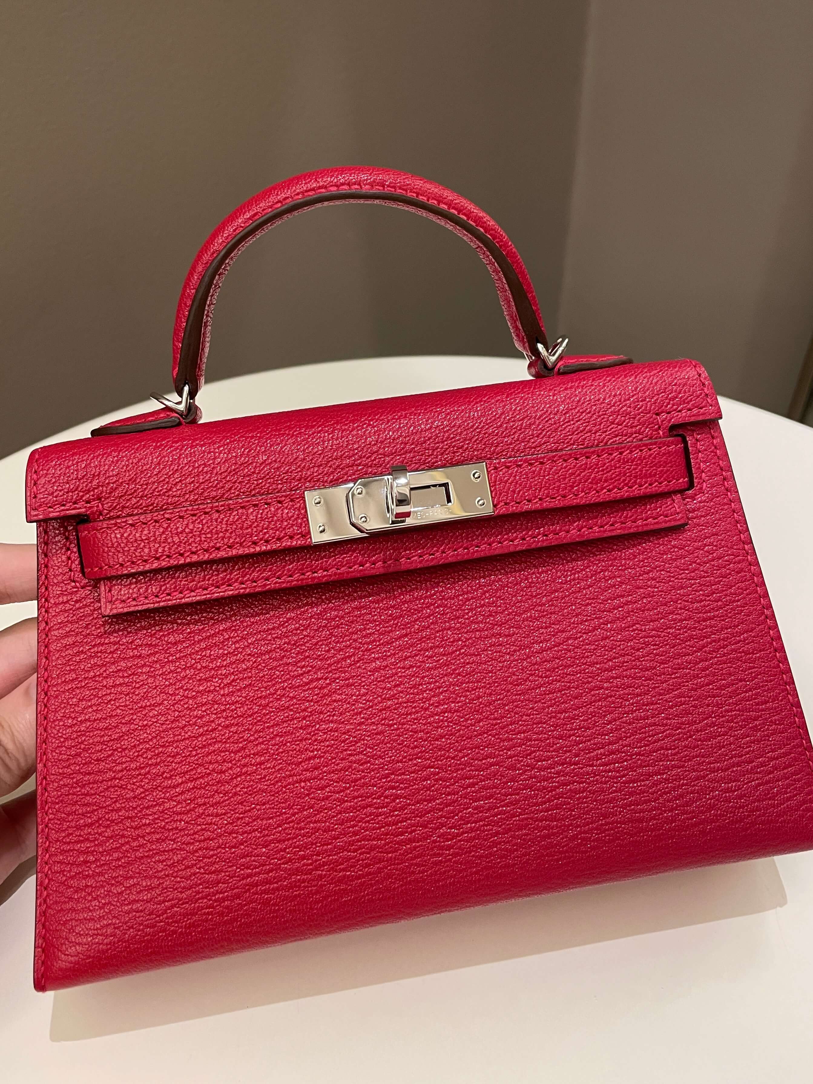 ln stock Mini Kelly Chevre Rouge Casaque With PHW @kellybags2727