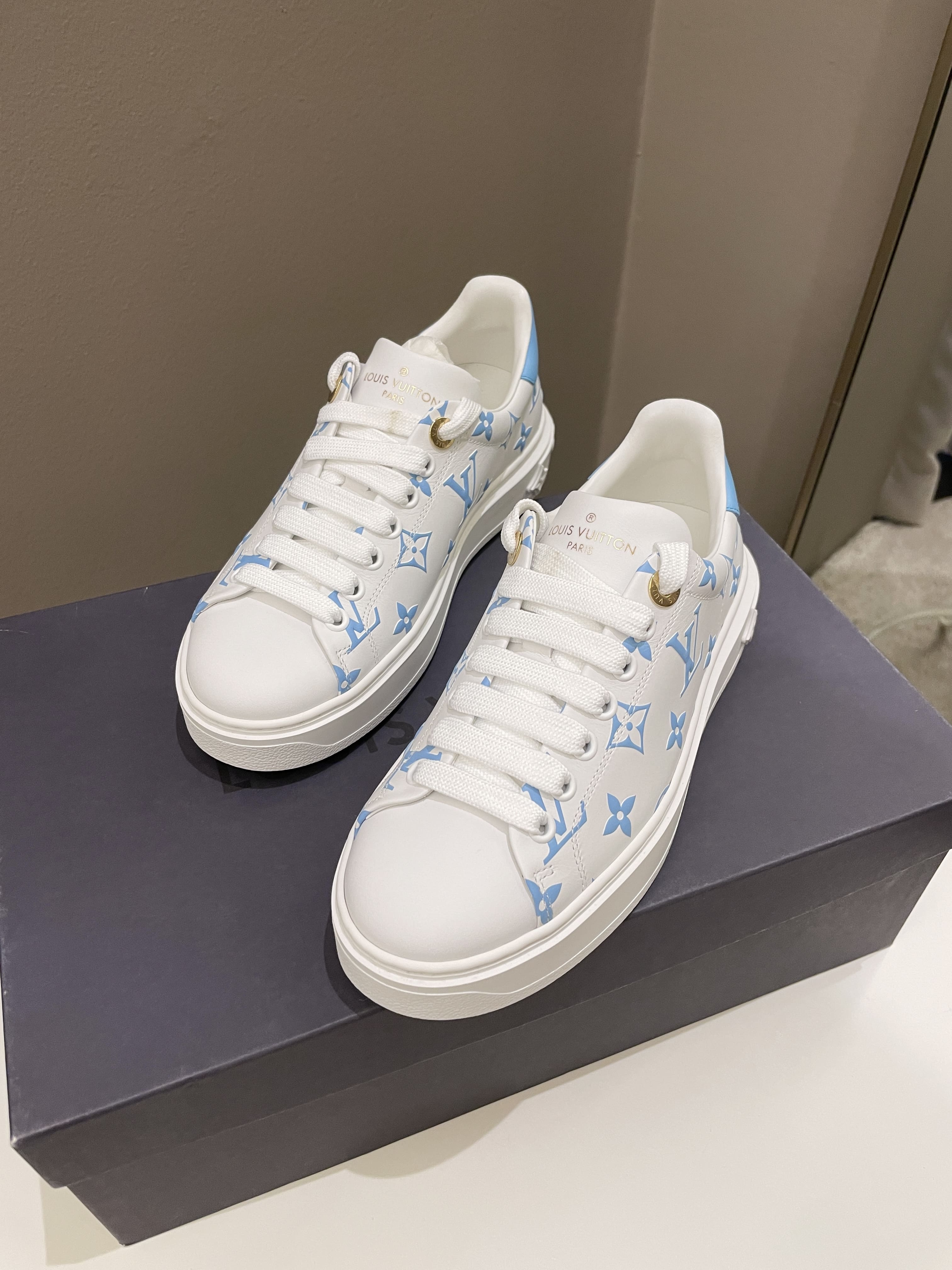 Louis Vuitton Time Out Sneaker Multi Color For Women LV in 2023