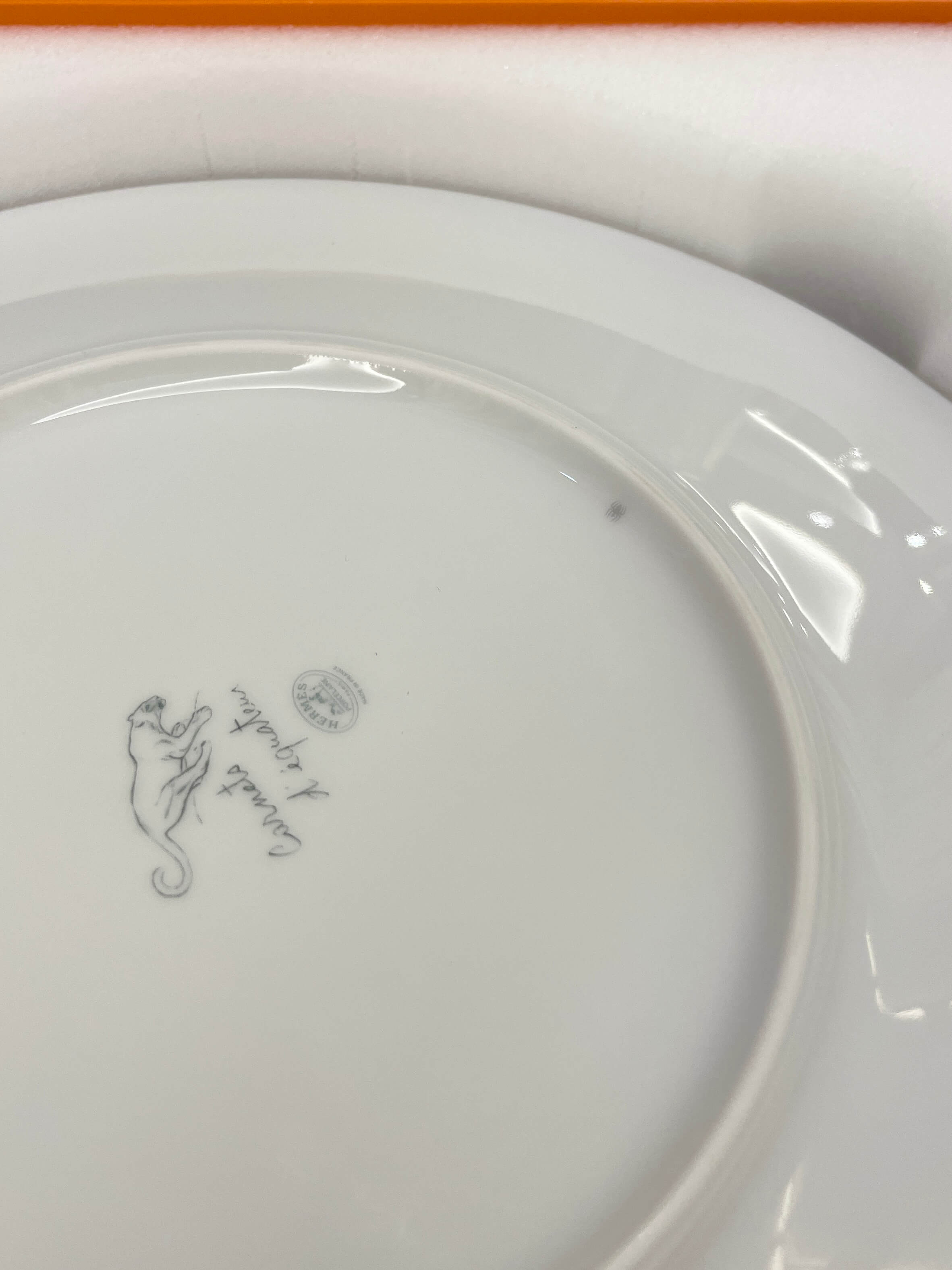 Hermes Jaguar Carnets d'Equateur Dinner Plate / Porcelain