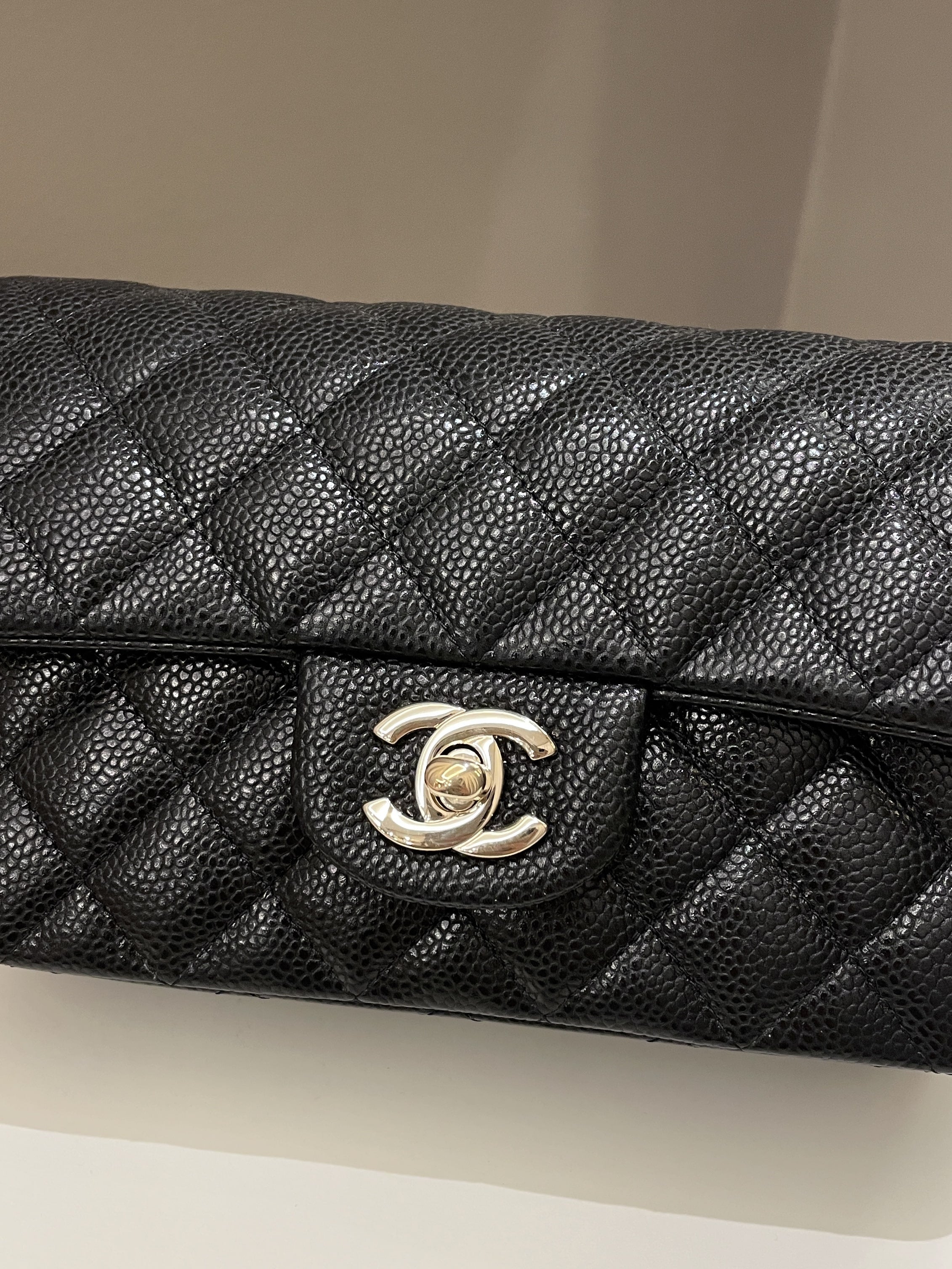 Chanel Quilted Caviar Leather Mini Chain Bag (SHF-18802) – LuxeDH