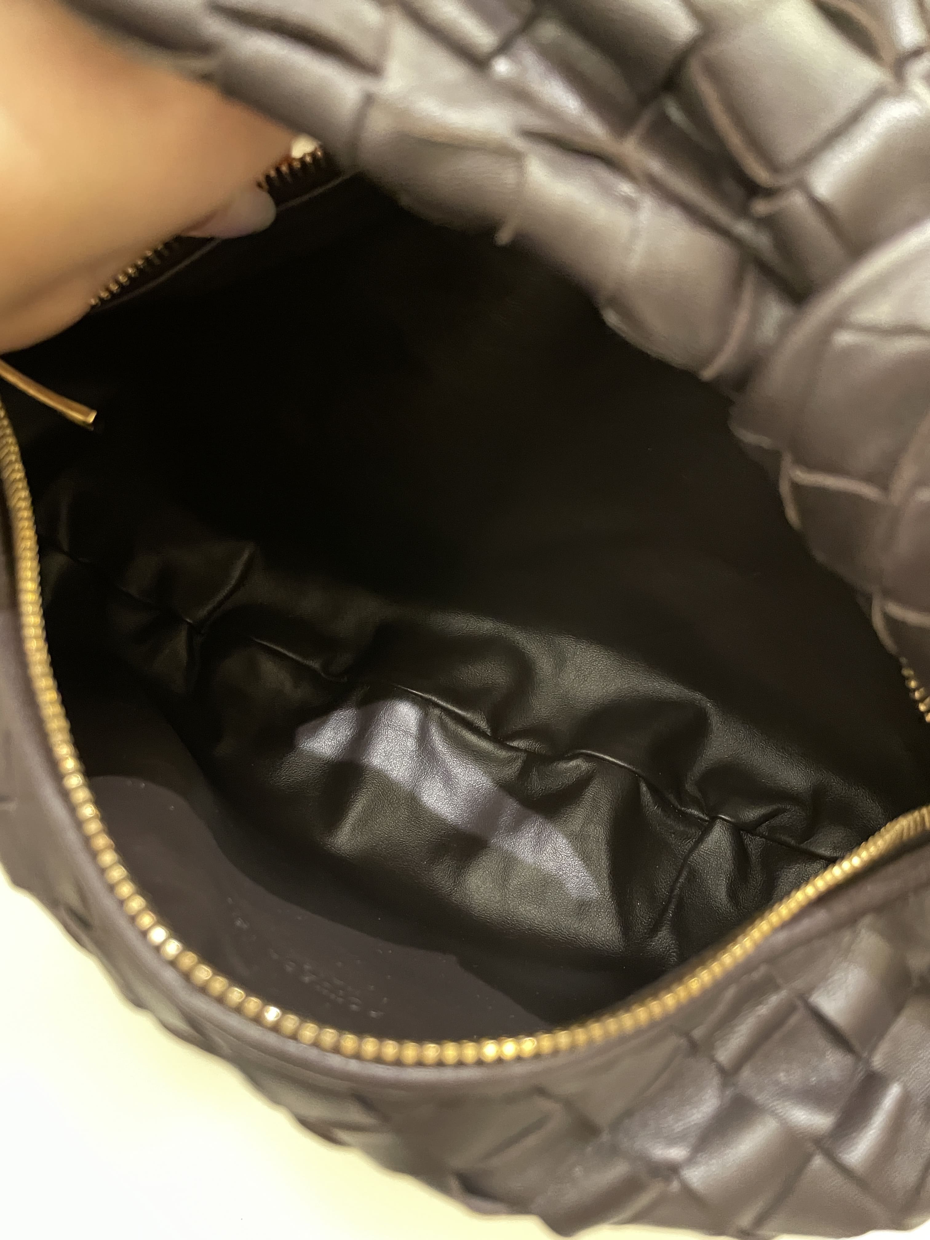 Bottega Veneta Jodie Shoulder Bag Potion Dark Ebene Leather