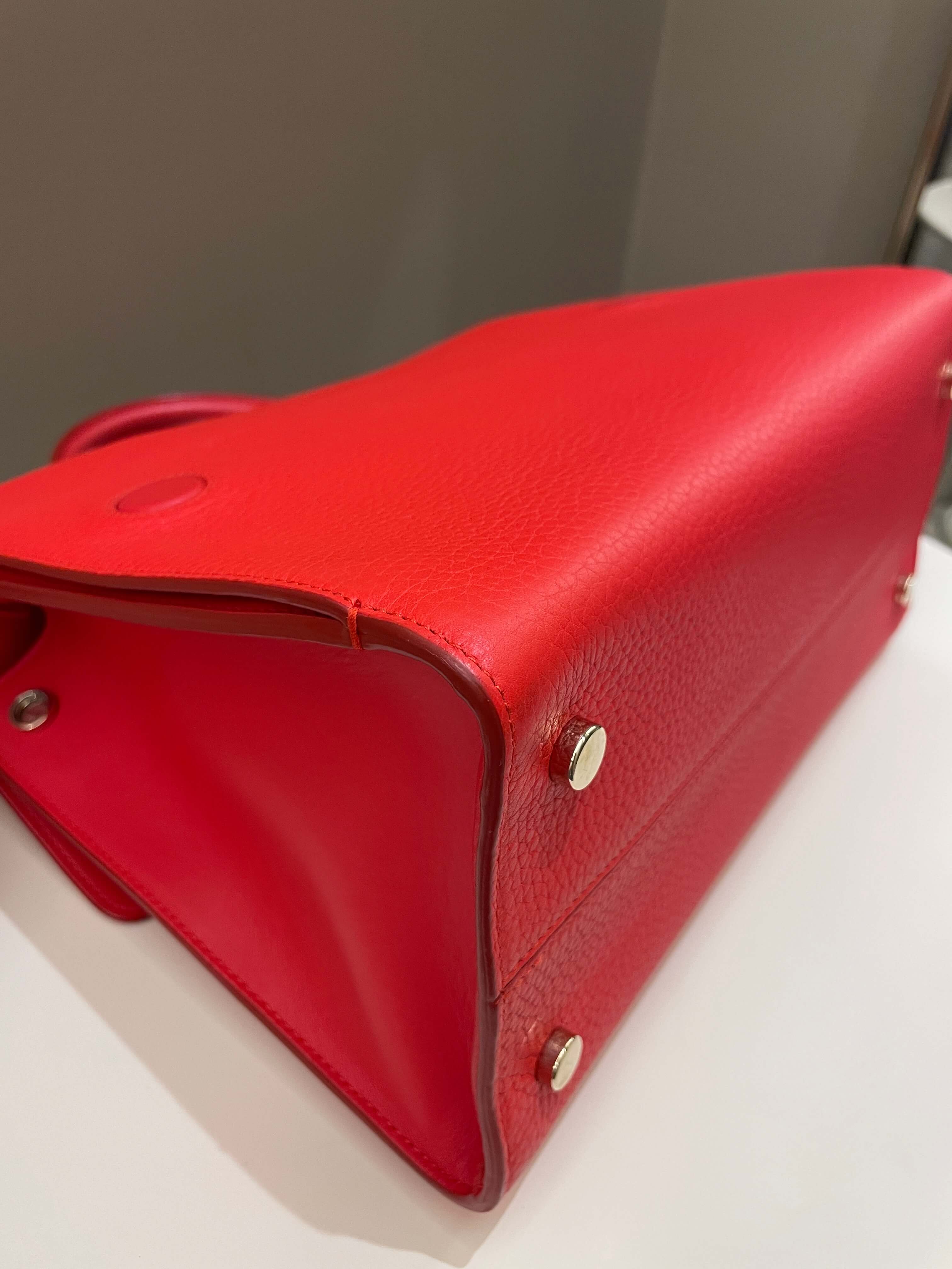 Dior Diorever Tote bag Red Grainy Leather