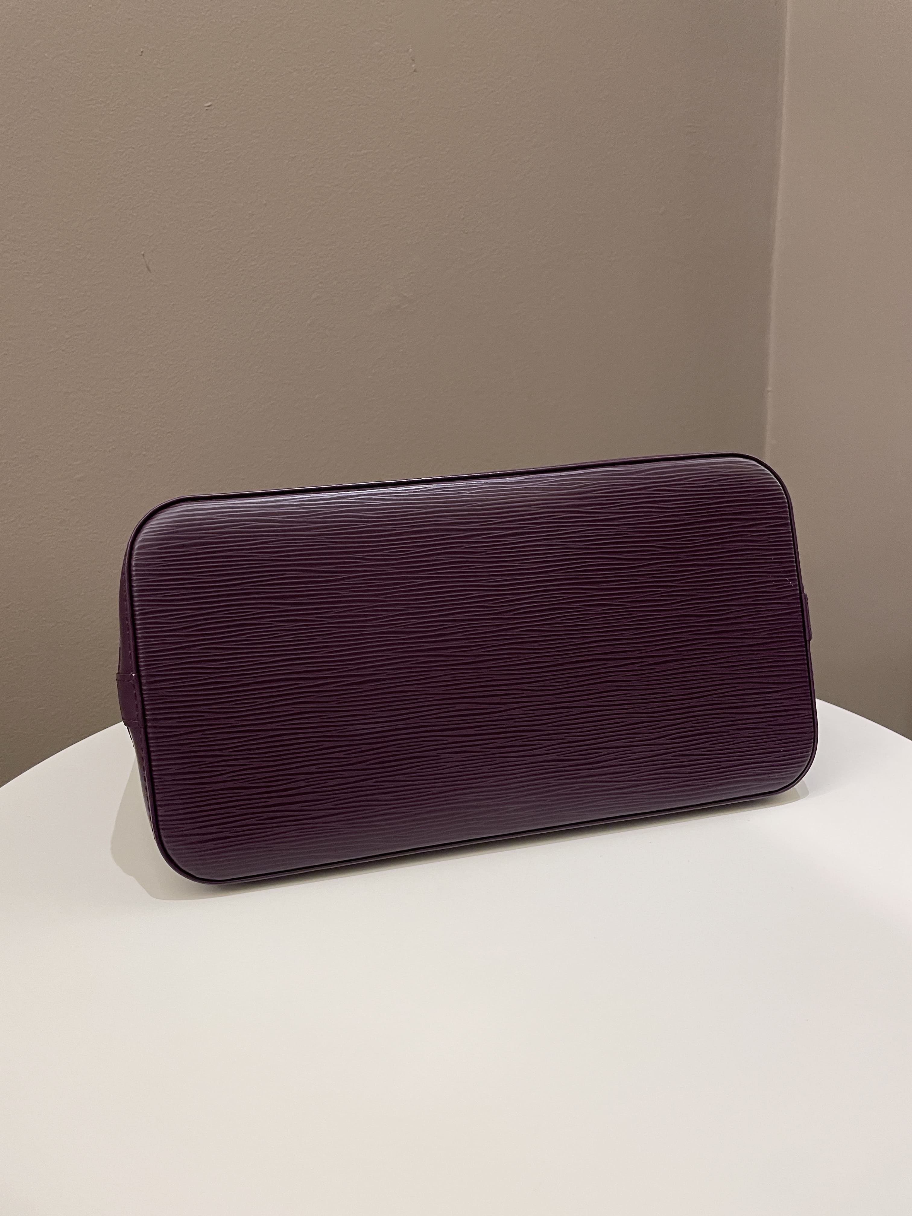 Authentic Louis Vuitton Purple Epi Leather Toiletry Pouch 19
