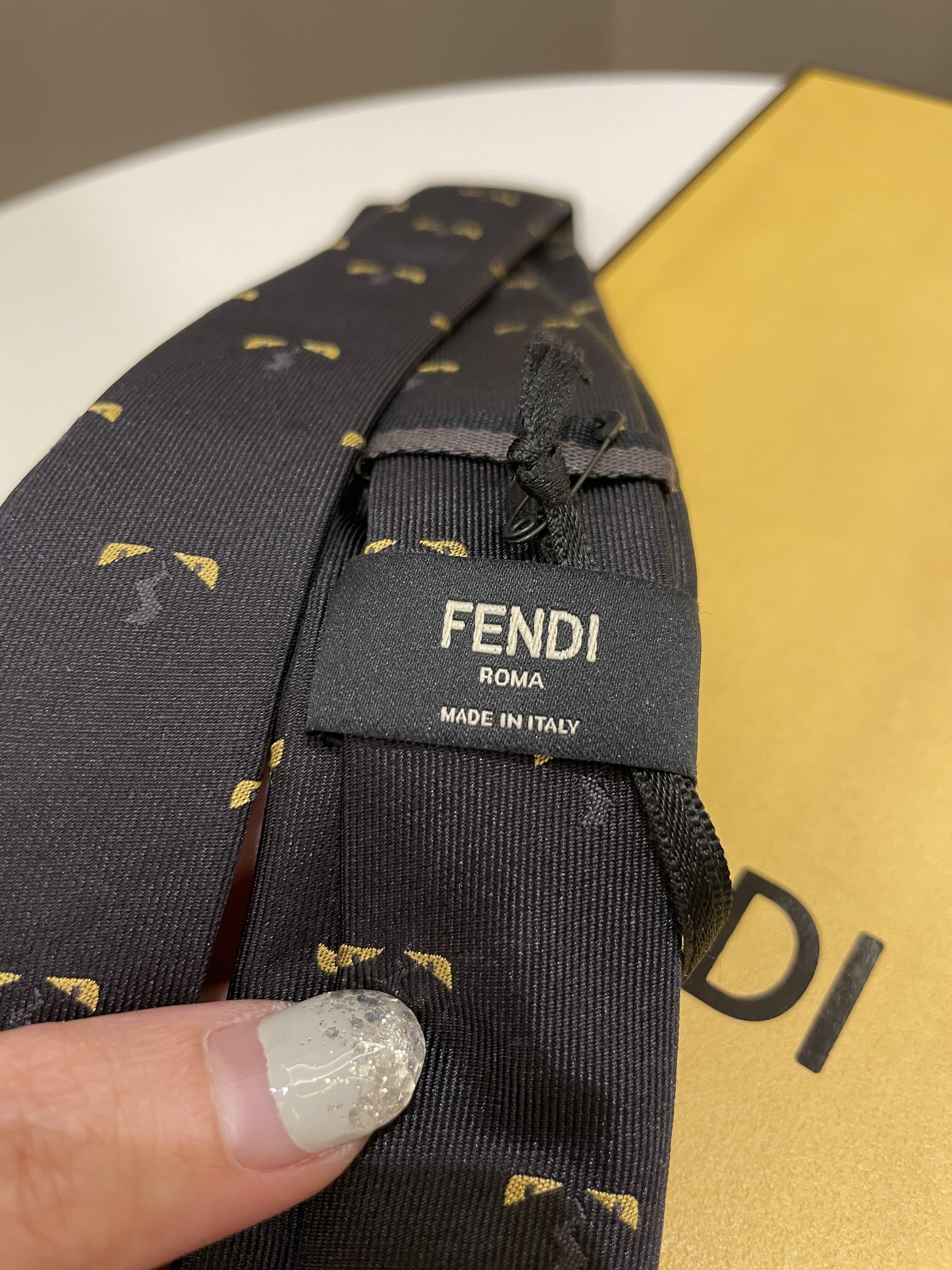 Fendi Monster Tie
Black
