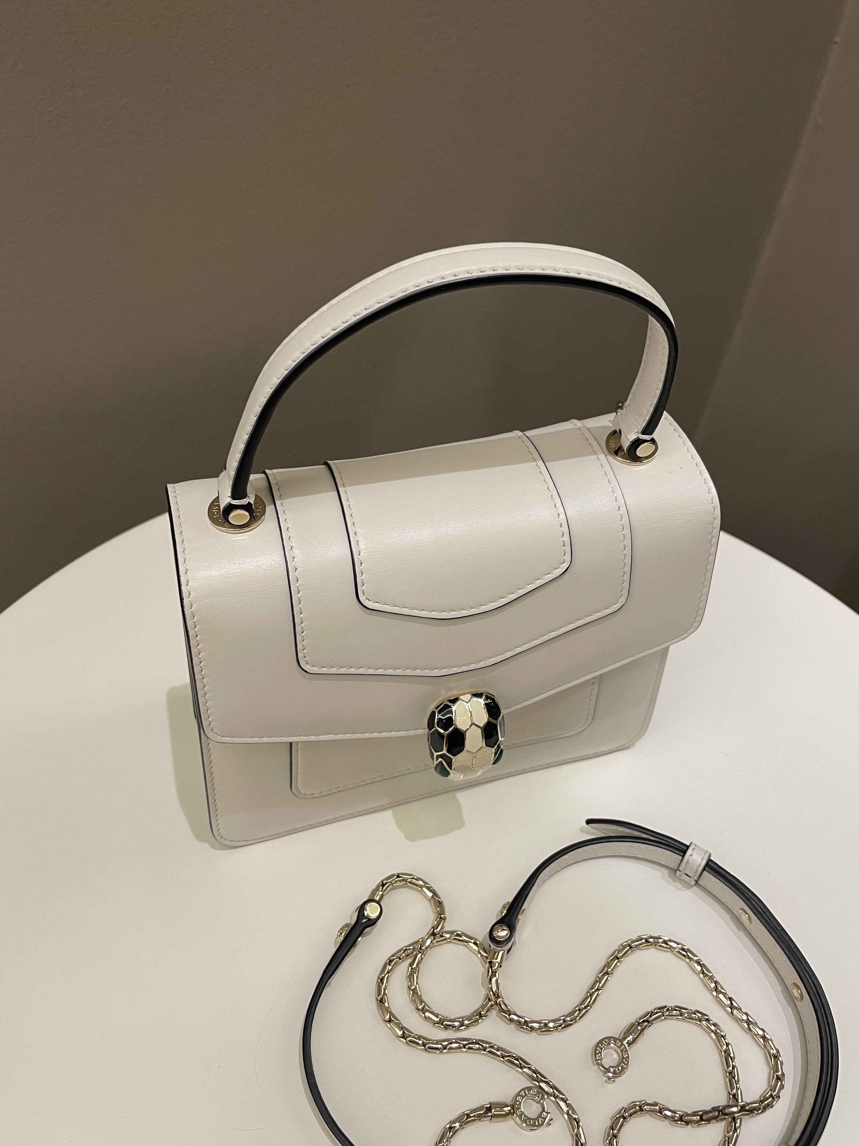 Bvlgari Sepenti Forever Bag
Ivory Calf Leather