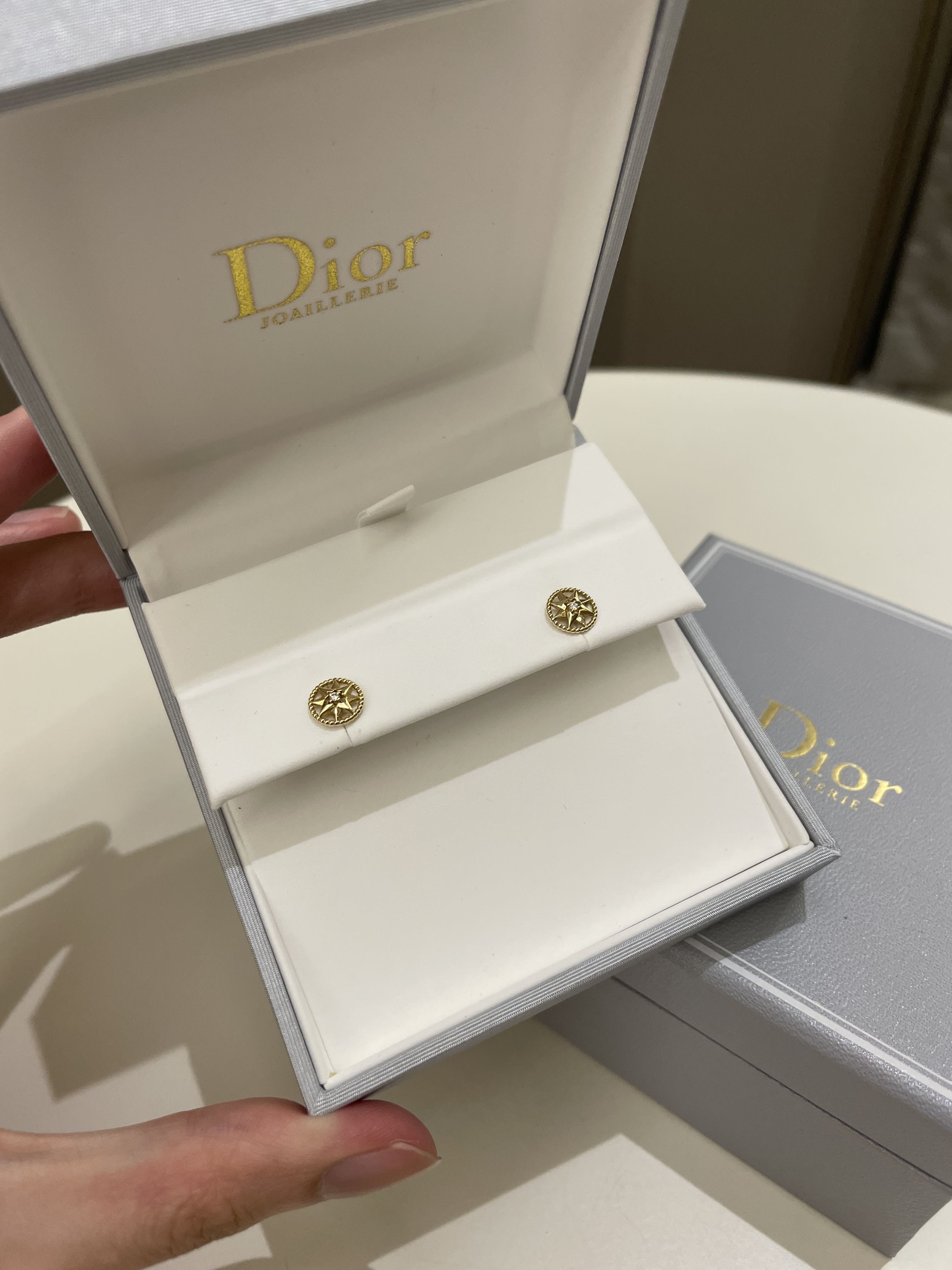Dior Rose Des Vents Studs Earring Yellow Gold, Diamond