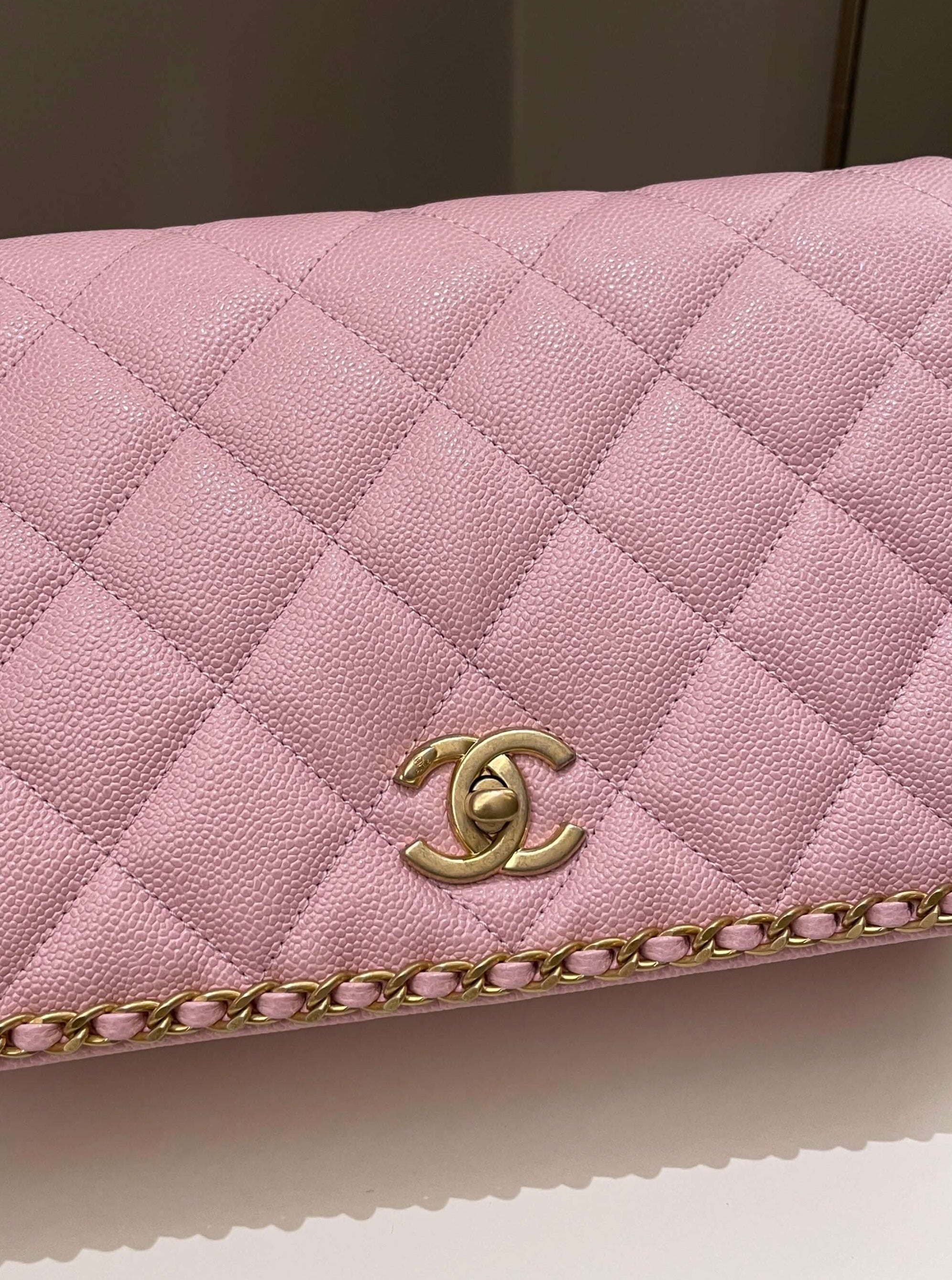 Chanel 22K Chain Around Flap Mauve Pink Caviar – ＬＯＶＥＬＯＴＳＬＵＸＵＲＹ