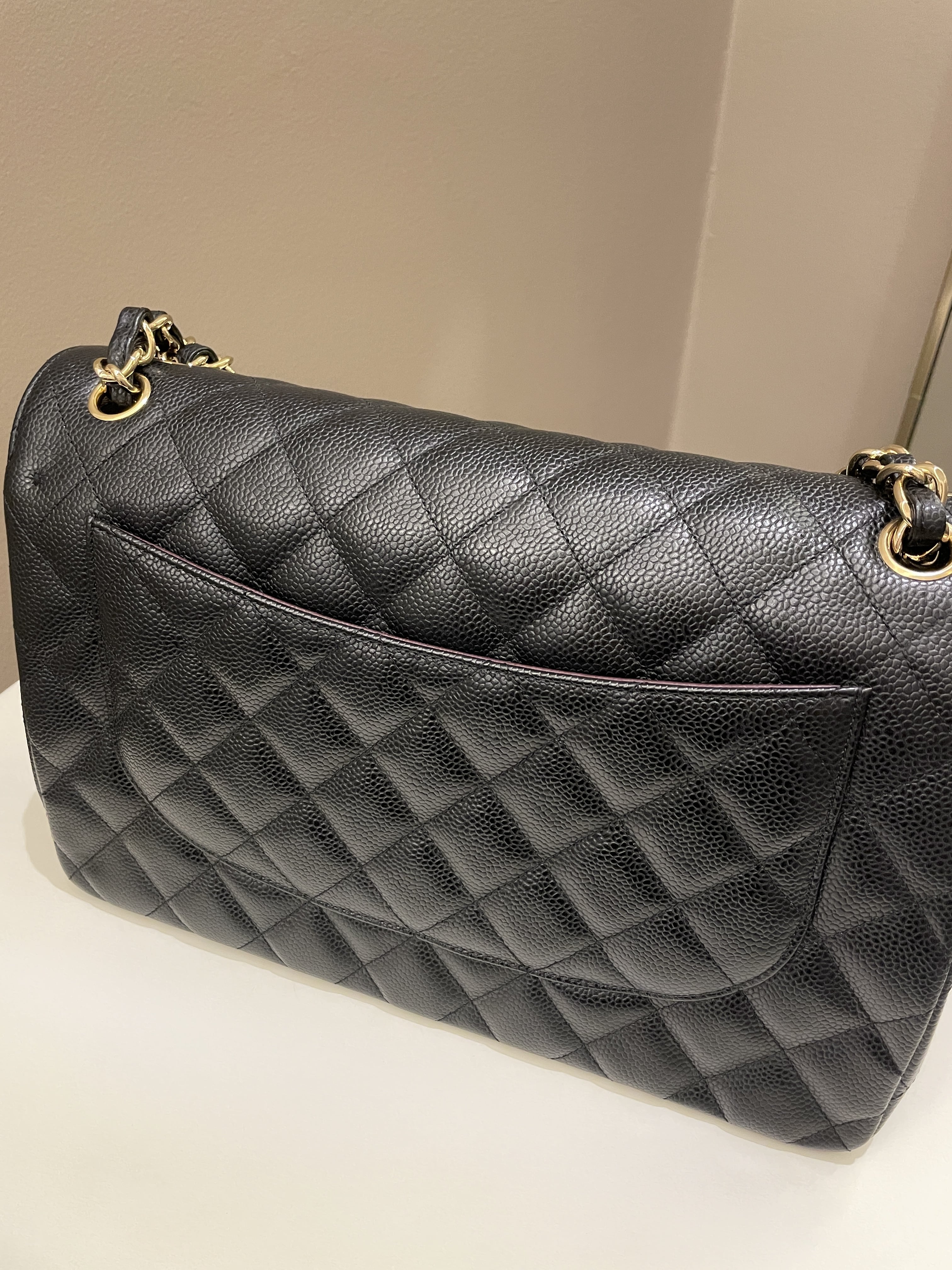 Chanel Classic Quilted Jumbo Double Flap
Black Caviar