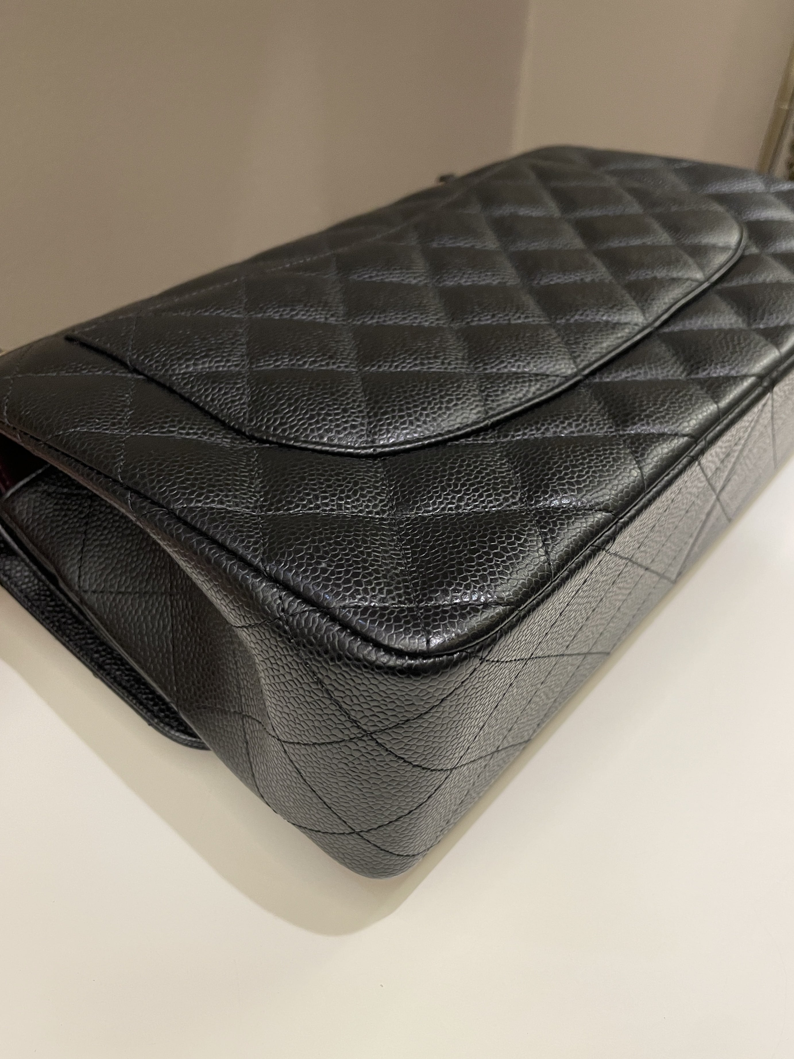 Chanel Classic Quilted Jumbo Double Flap
Black Caviar