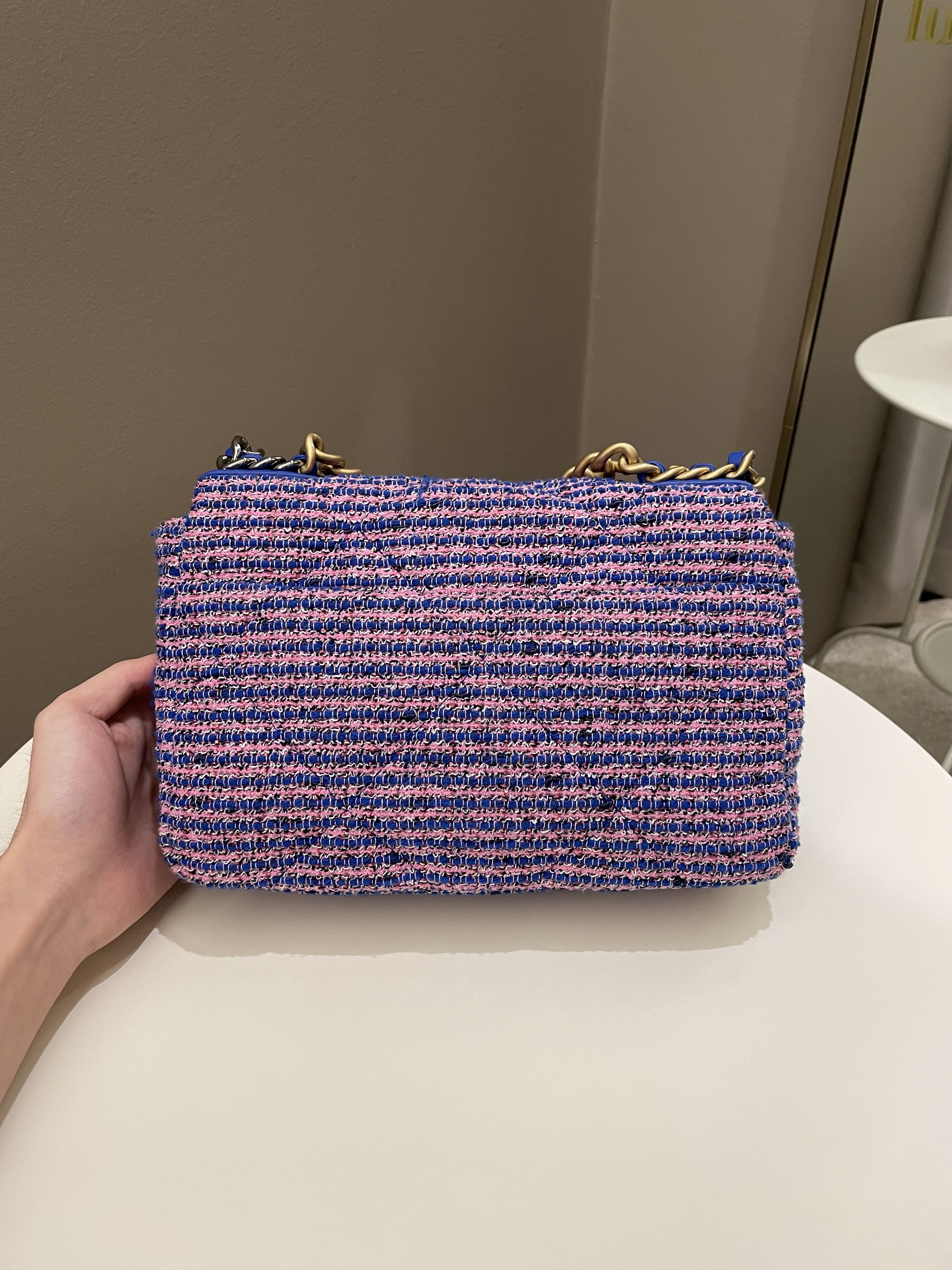 19 Flap Bag Tweed Multicolour