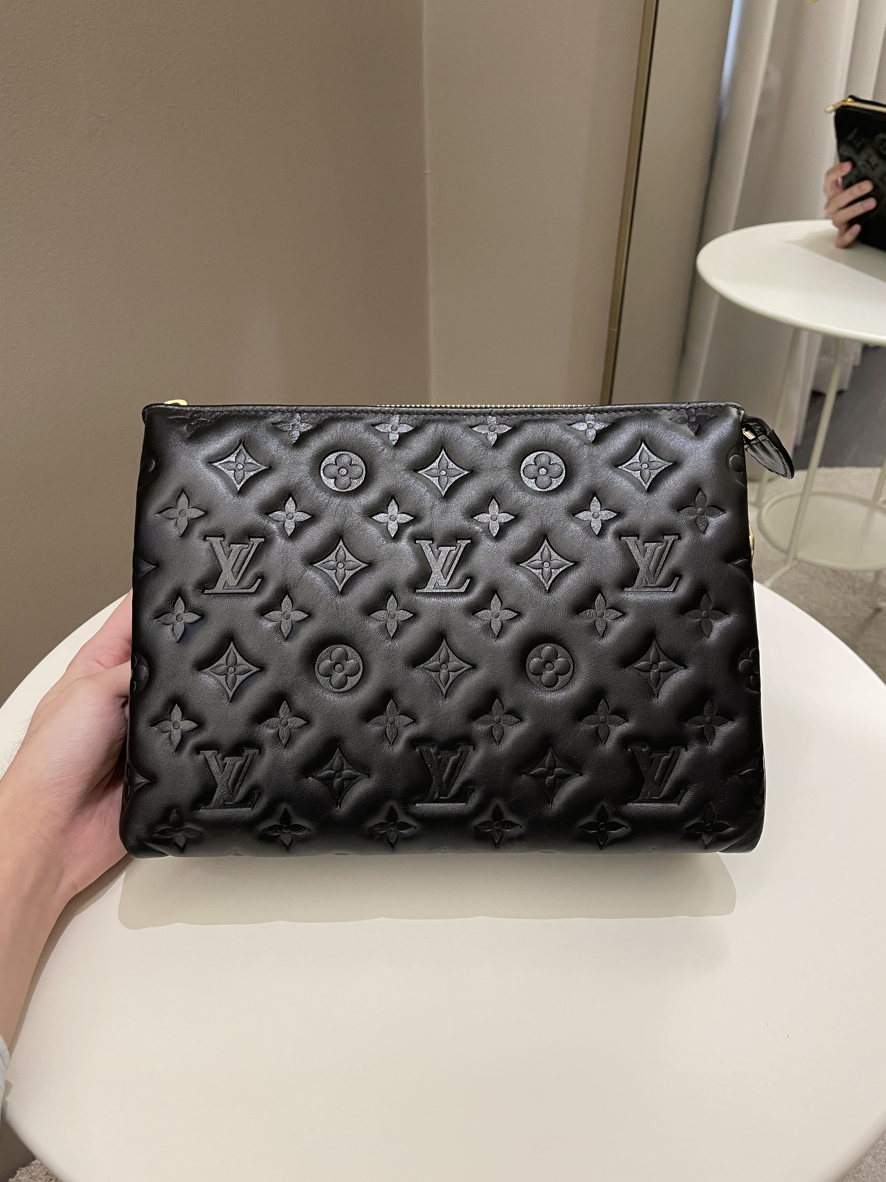 Louis Vuitton Coussin PM Black/White in Lambskin Leather with Matte-Black -  US