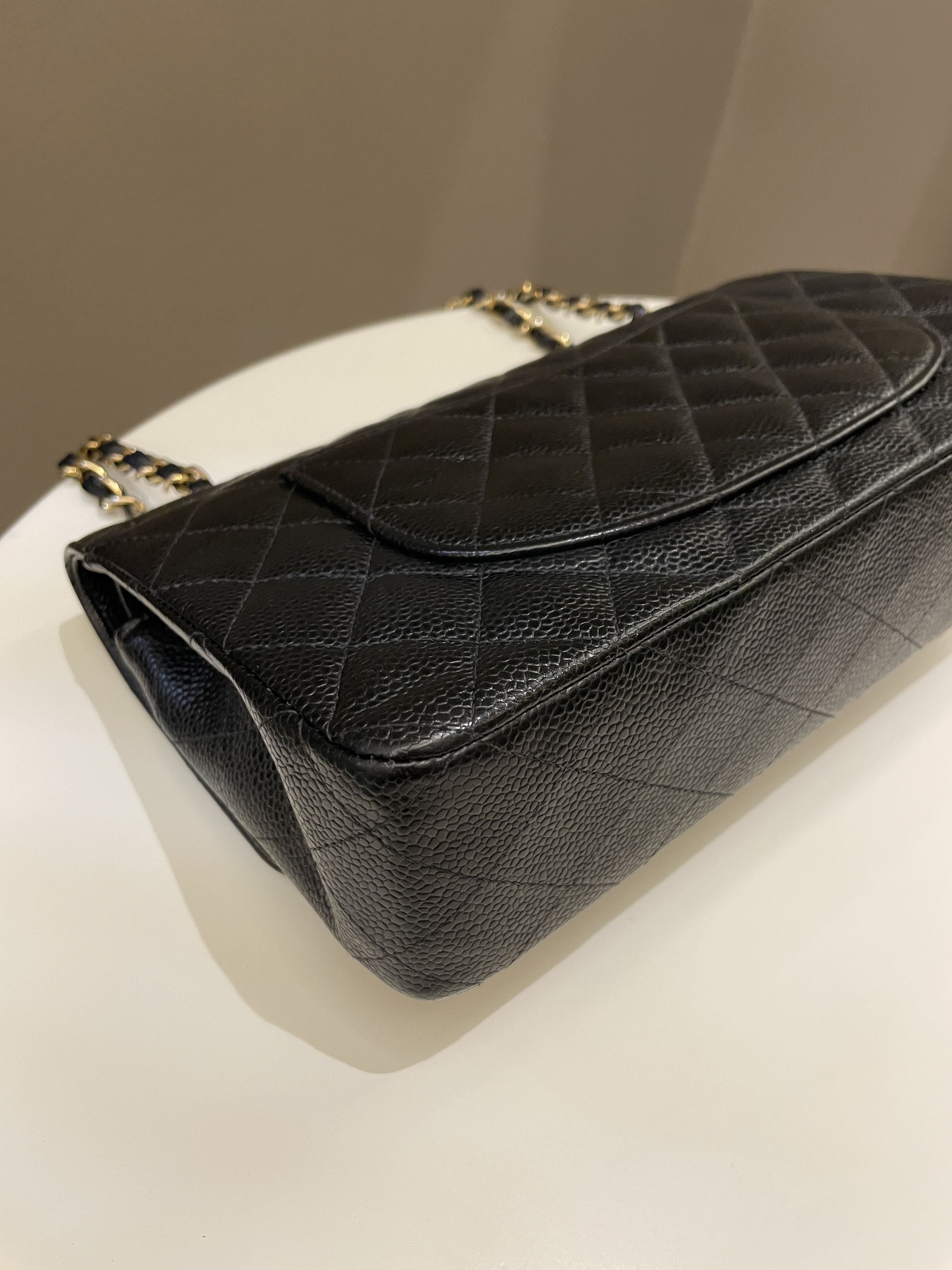 Chanel Vintage Classic Quilted Medium Double Flap Black