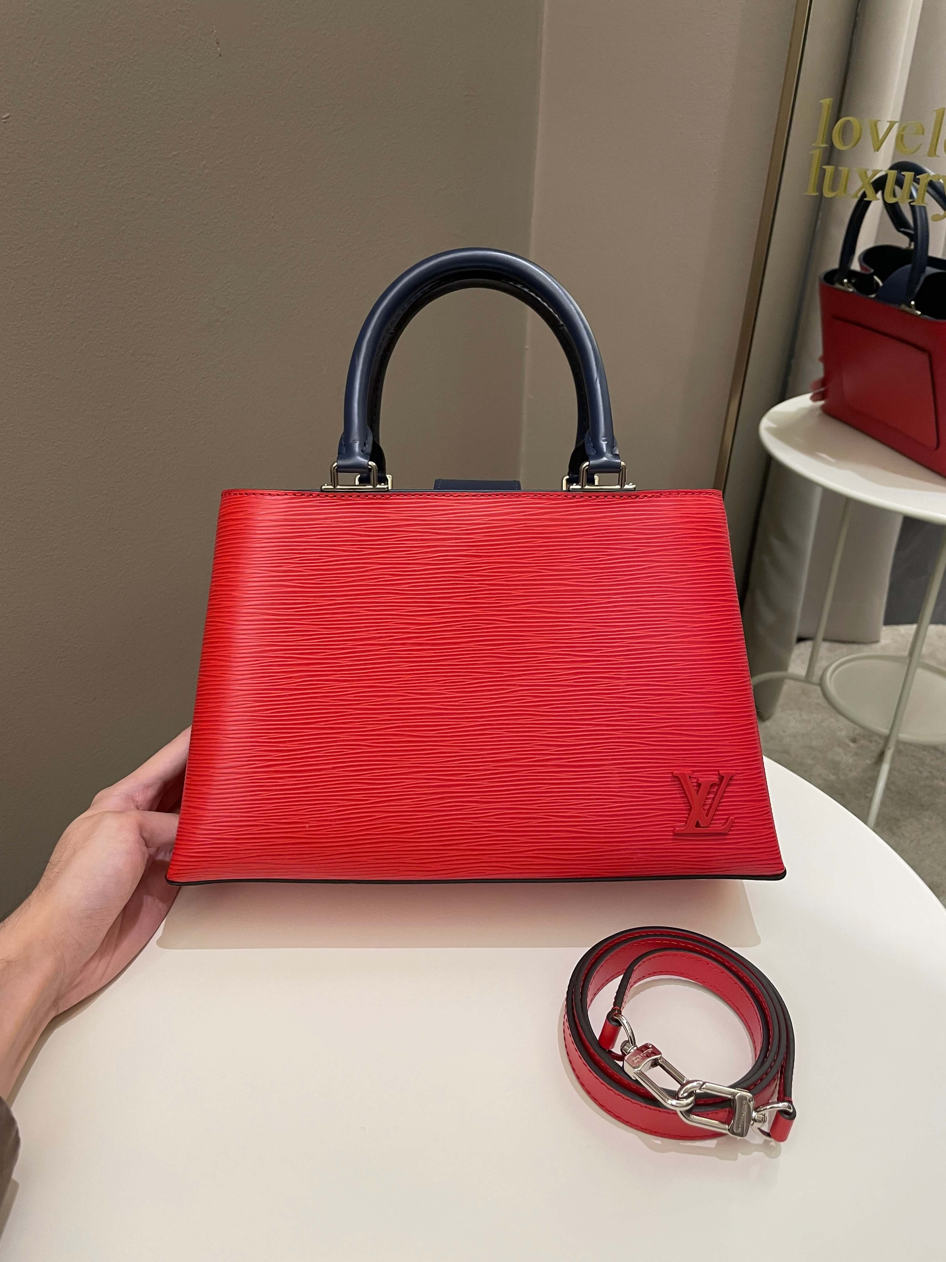 Louis Vuitton Kleber Handbag in Black EPI Leather