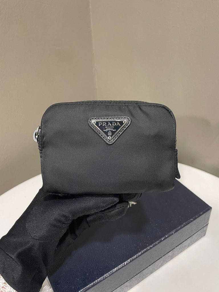 Prada Essential Pouch Black Re-Nylon