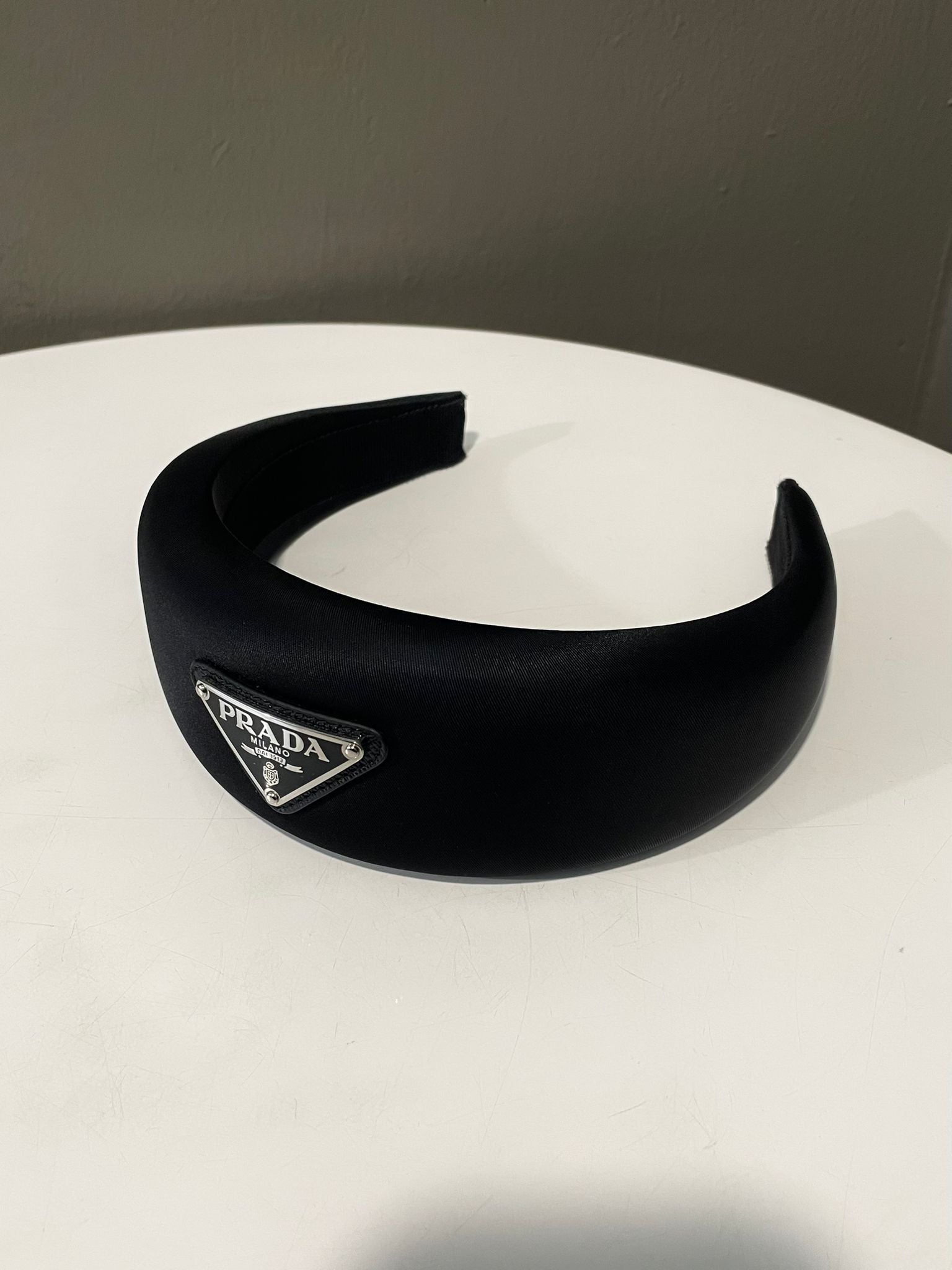 Prada Re-Nylon Wide Headband Black Nylon – LOVELOTSLUXURY