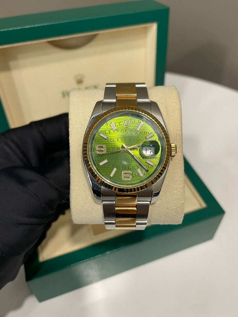 Rolex Oyster Datejust Watch 36 Green Dial