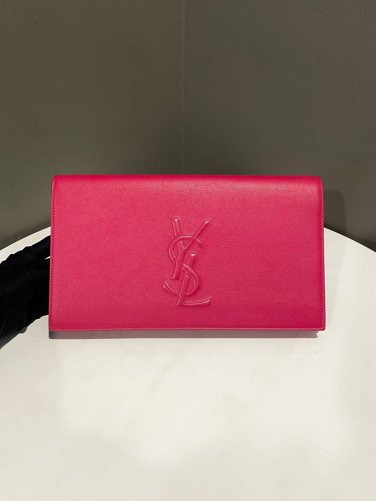 Saint Laurent Belle De Jour Clutch 
Fuschia