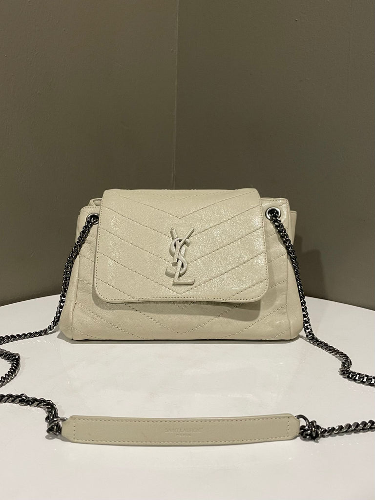Saint Laurent Nolita Crossbody Bag
Beige Aged Calfski