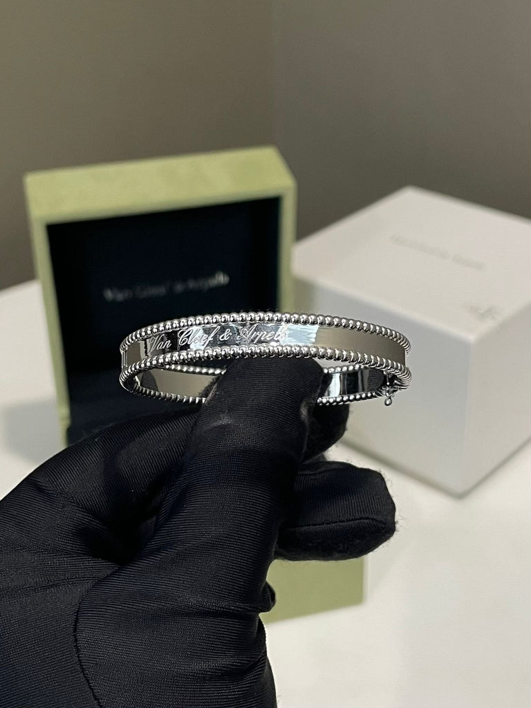 Van Cleef & Arpels Perlée Signature Bracelet 18K White Gold