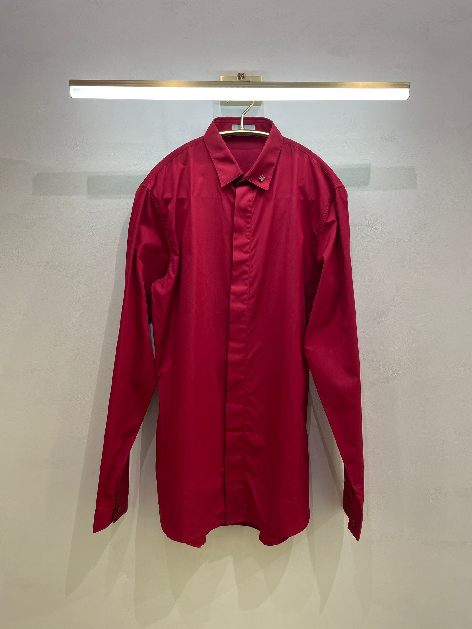 Hermes Chemise Masculine Shirt Dark Rouge LOVELOTSLUXURY Hermes Chemise Masculine Shirt Dark Rouge LOVELOTSLUXURY