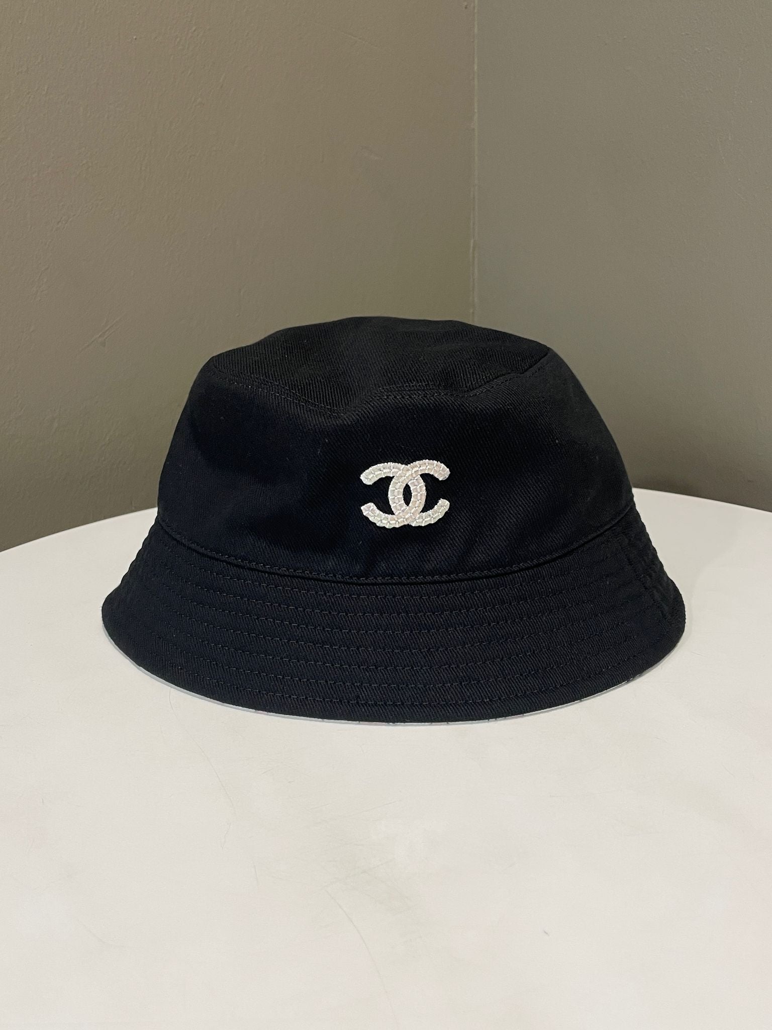 Chanel Reversible Bucket Hat Chanel Denim CC Reversible Bucket Hat - Blue Hats  main image 3