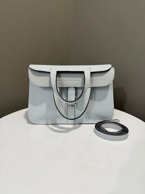 Hermes Halzan 31 Bleu Pale Bleu Glacier Clemence