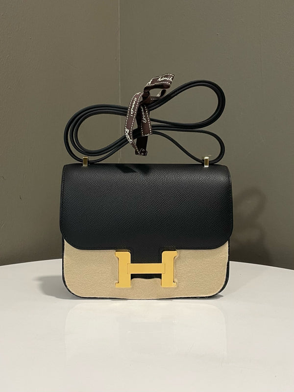 Hermes Constance Mirror 18 Black Epsom