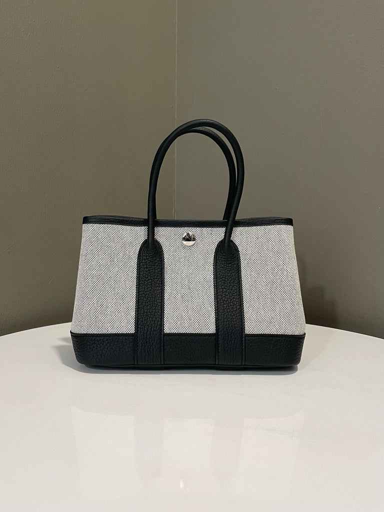 Hermes Garden Party Mini Black Negonda / Toile