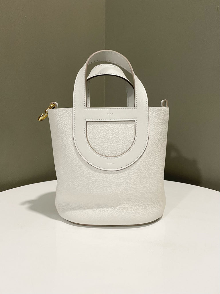 Hermes In The Loop 18 Gris Pale Clemence