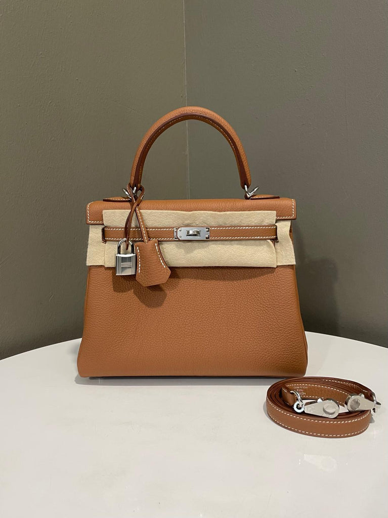 Hermes Kelly 25 Gold Togo
