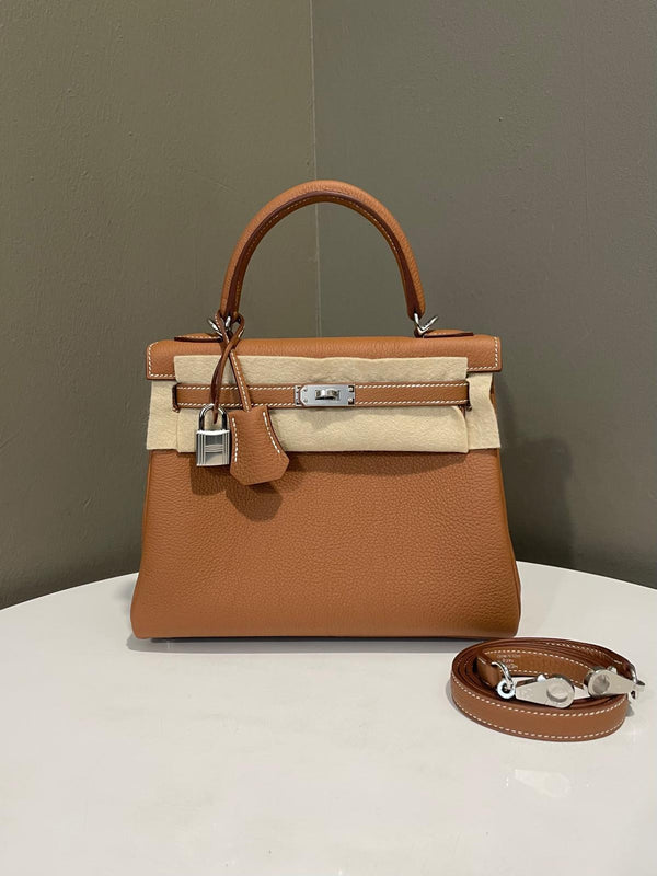Hermes Kelly 25 Gold Togo