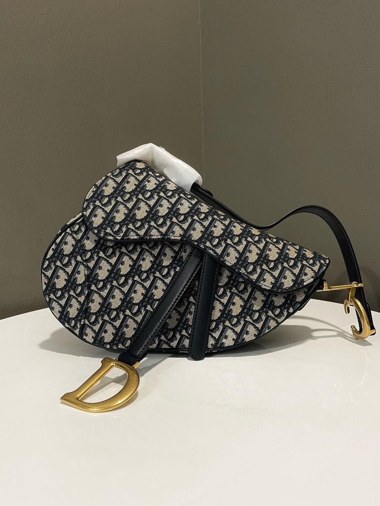 Dior Saddle Bag with Strap Classic Oblique