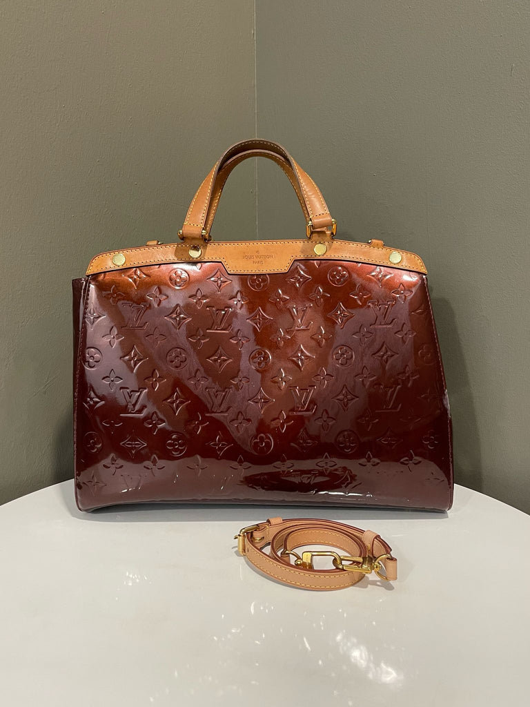 Louis Vuitton Brea MM Amarante Monogram Vernis