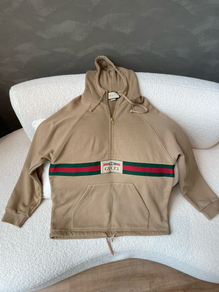 Gucci Hoodie Sweatshirt Dark Taupe