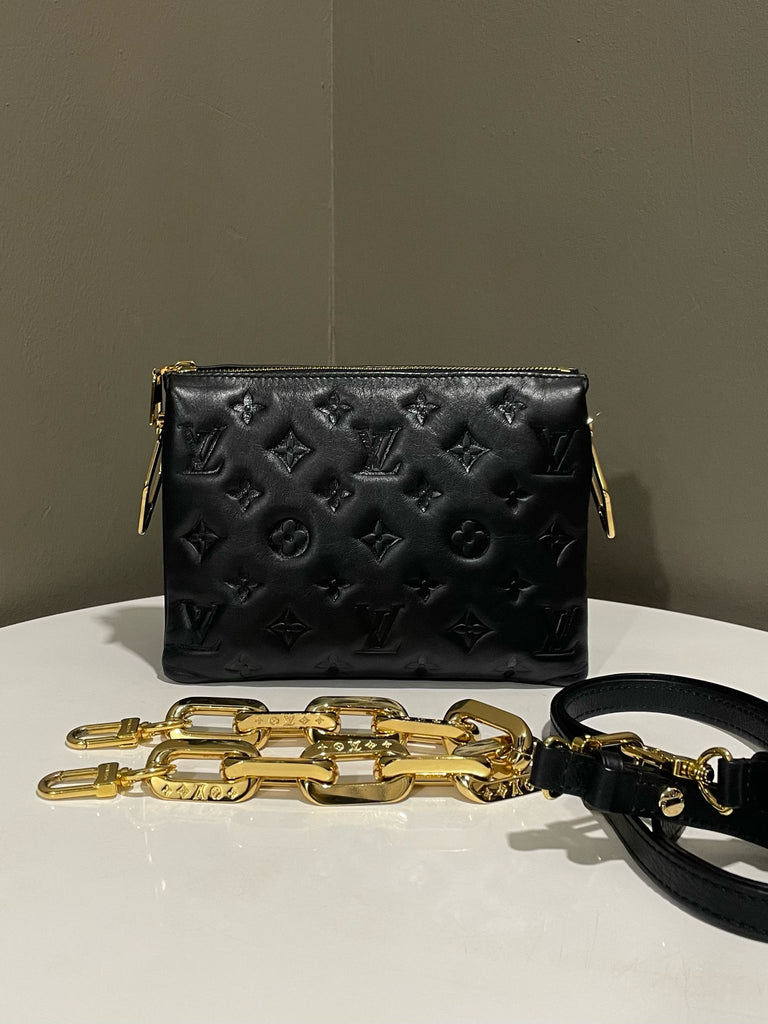 Louis Vuitton Coussin BB Black Monogram Embossed
