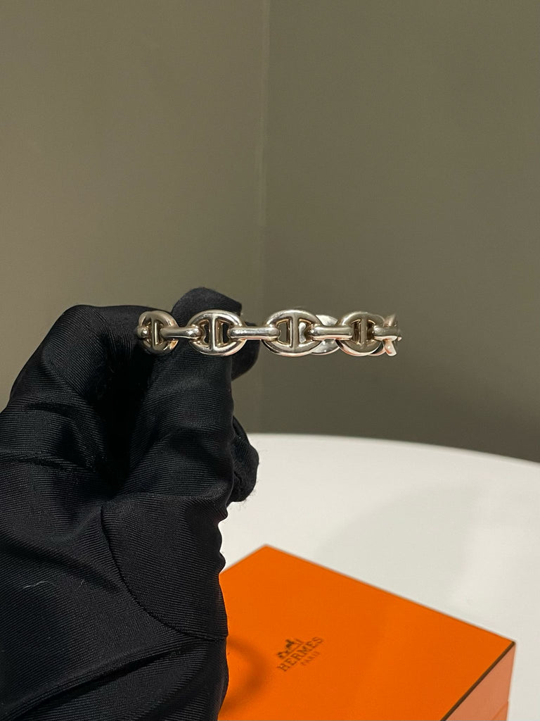 Hermes Chaine d'ancre Enchainee Cuff 925 Sterling Silver
