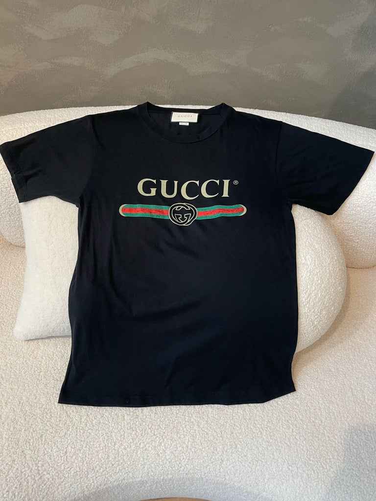 Gucci Logo T Shirt Black