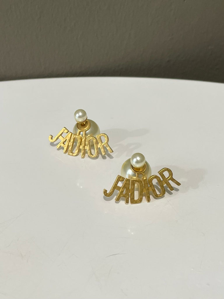 Dior Jadior Tribales Earring Ivory Glass Pearl